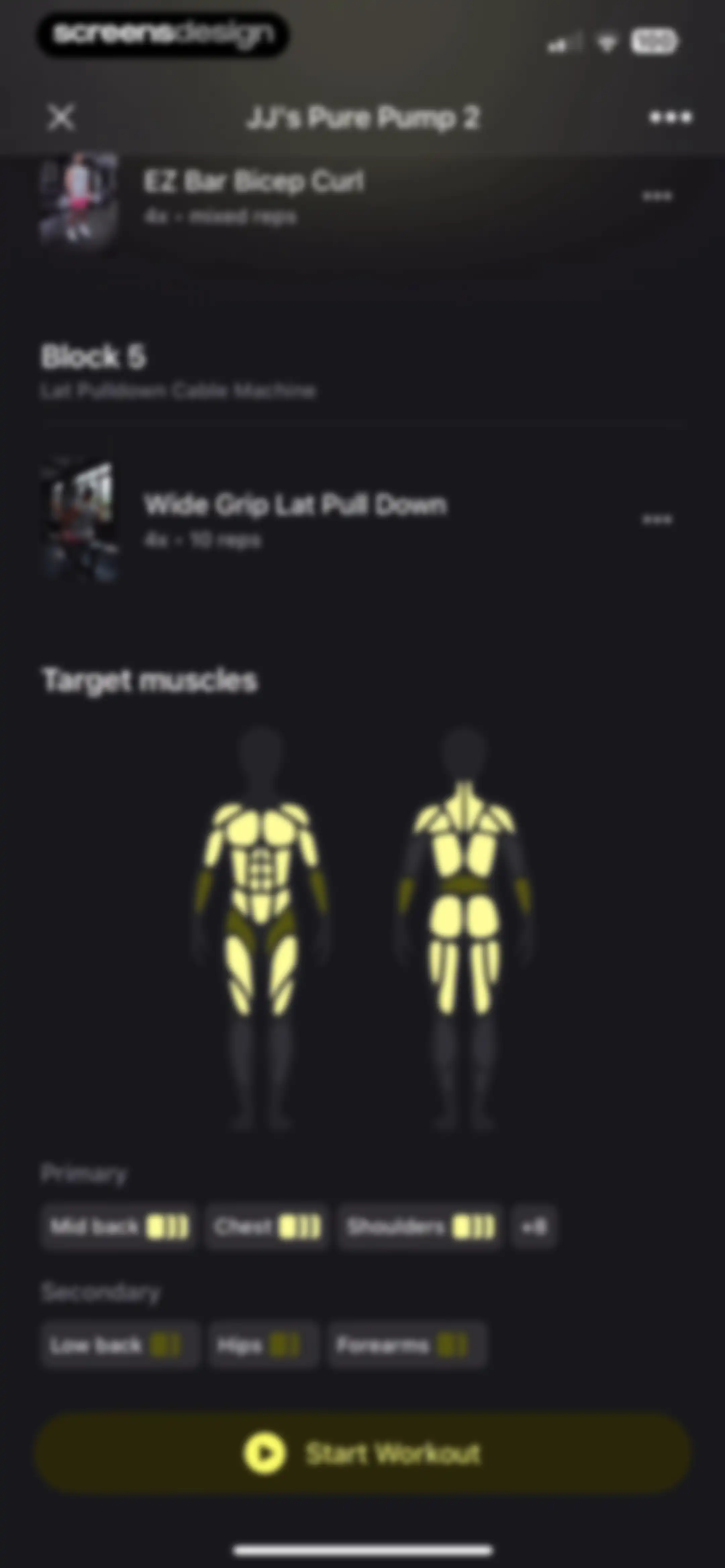 Peloton Strength+ screen 49
