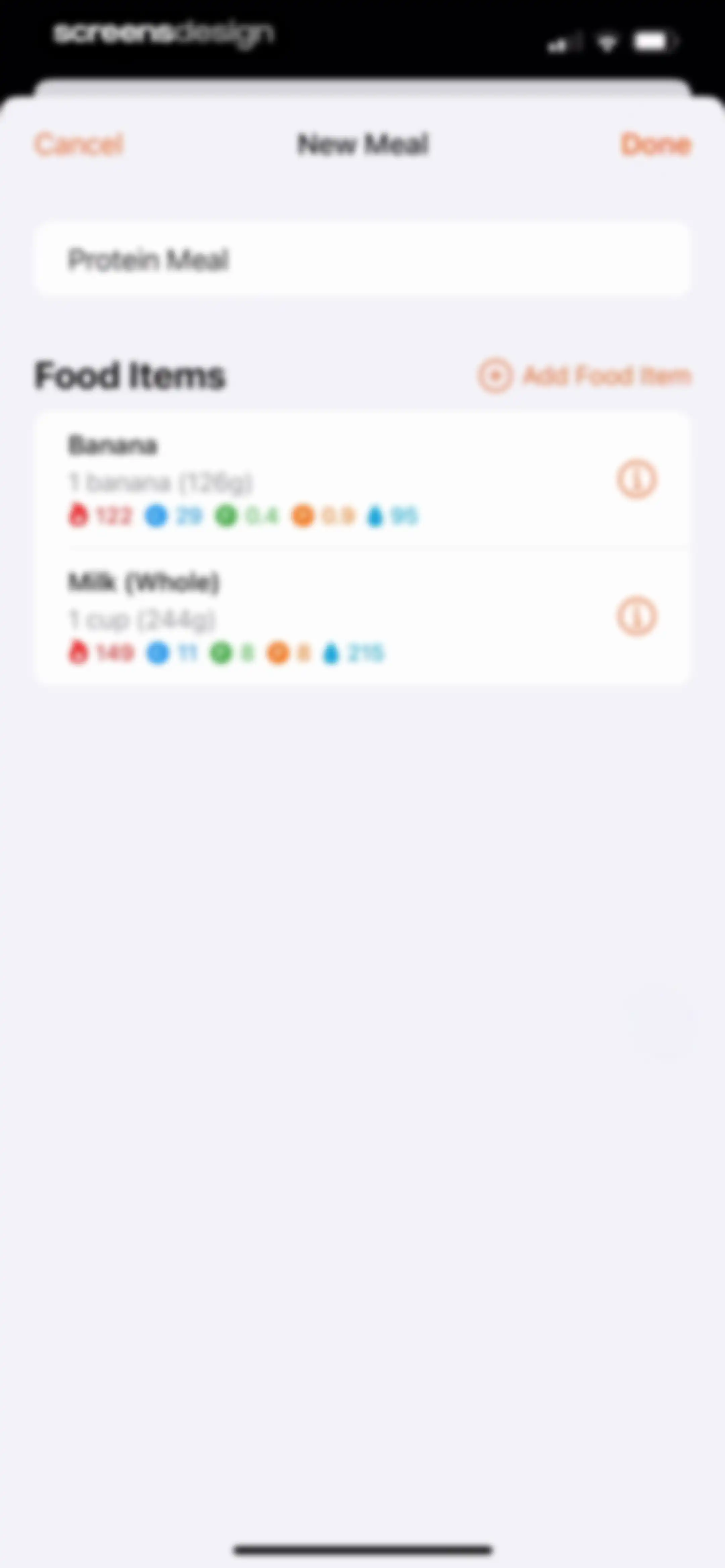 Nutrition Tracker: Foodnoms screen 104