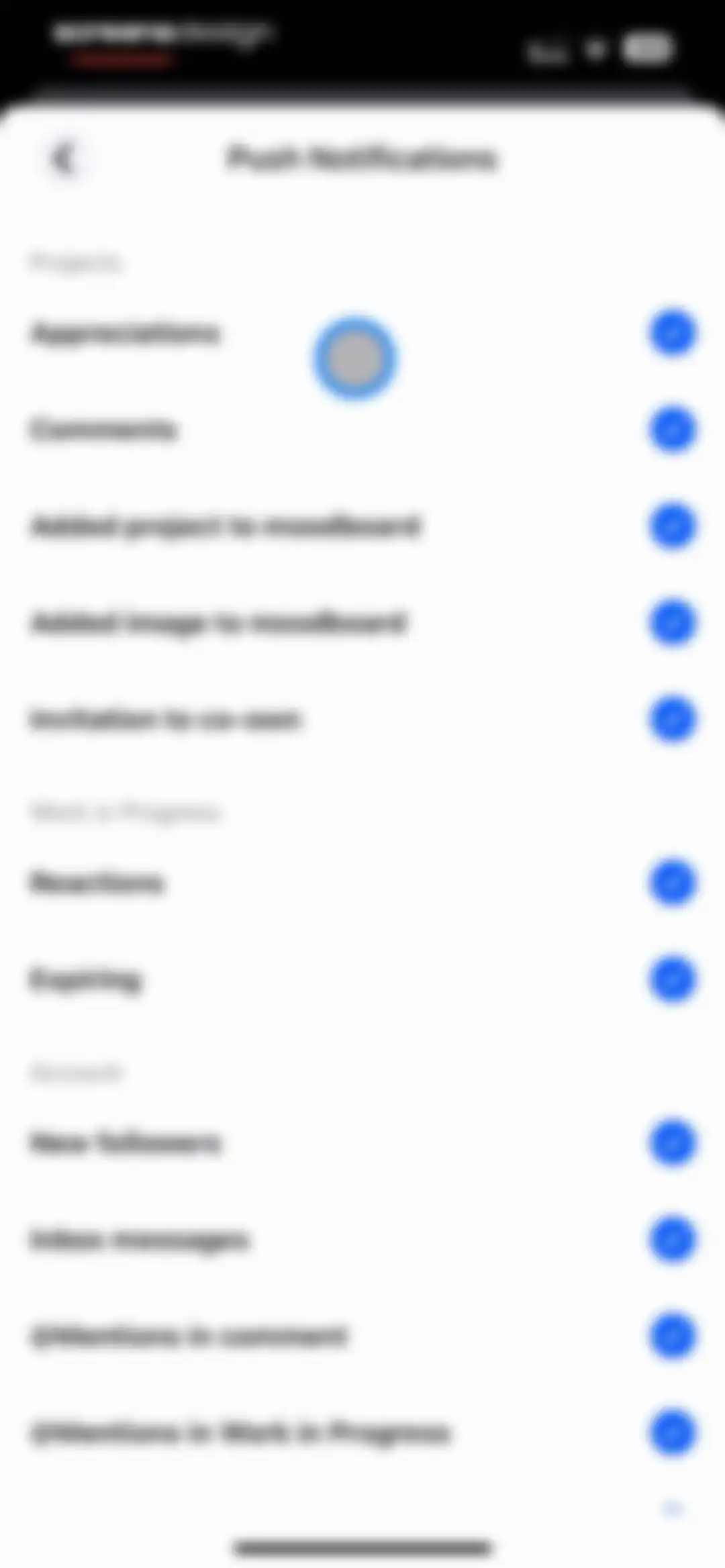 Behance – Creative Portfolios screen 155