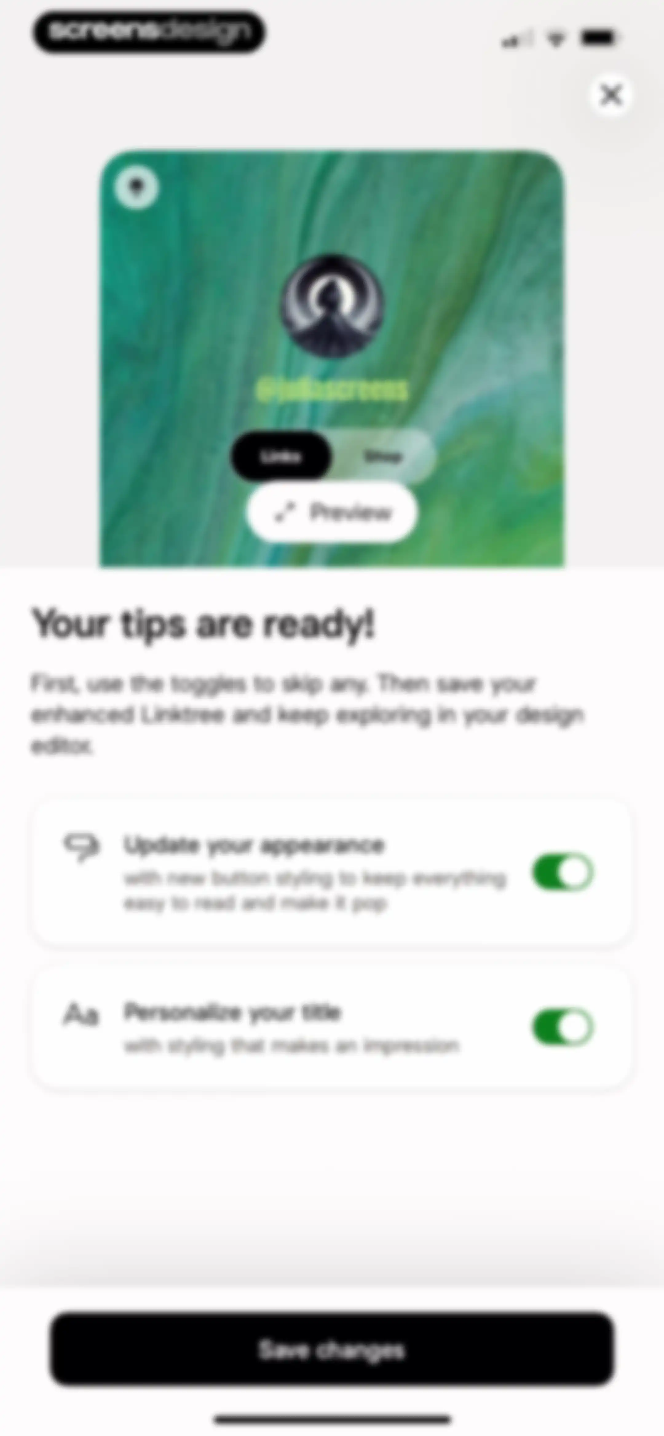 Linktree: Link in Bio Creator screen 115