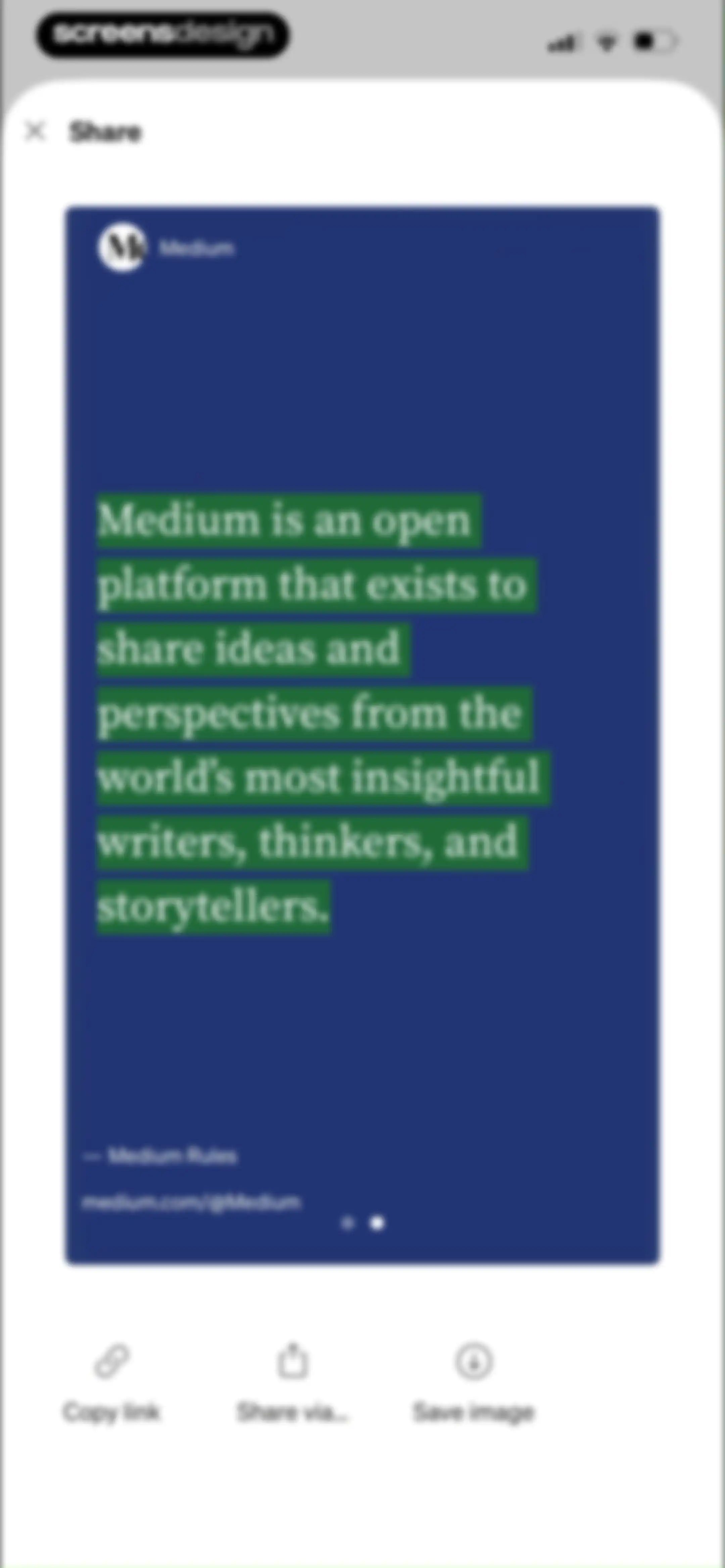 Medium: Read & Write Stories screen 31