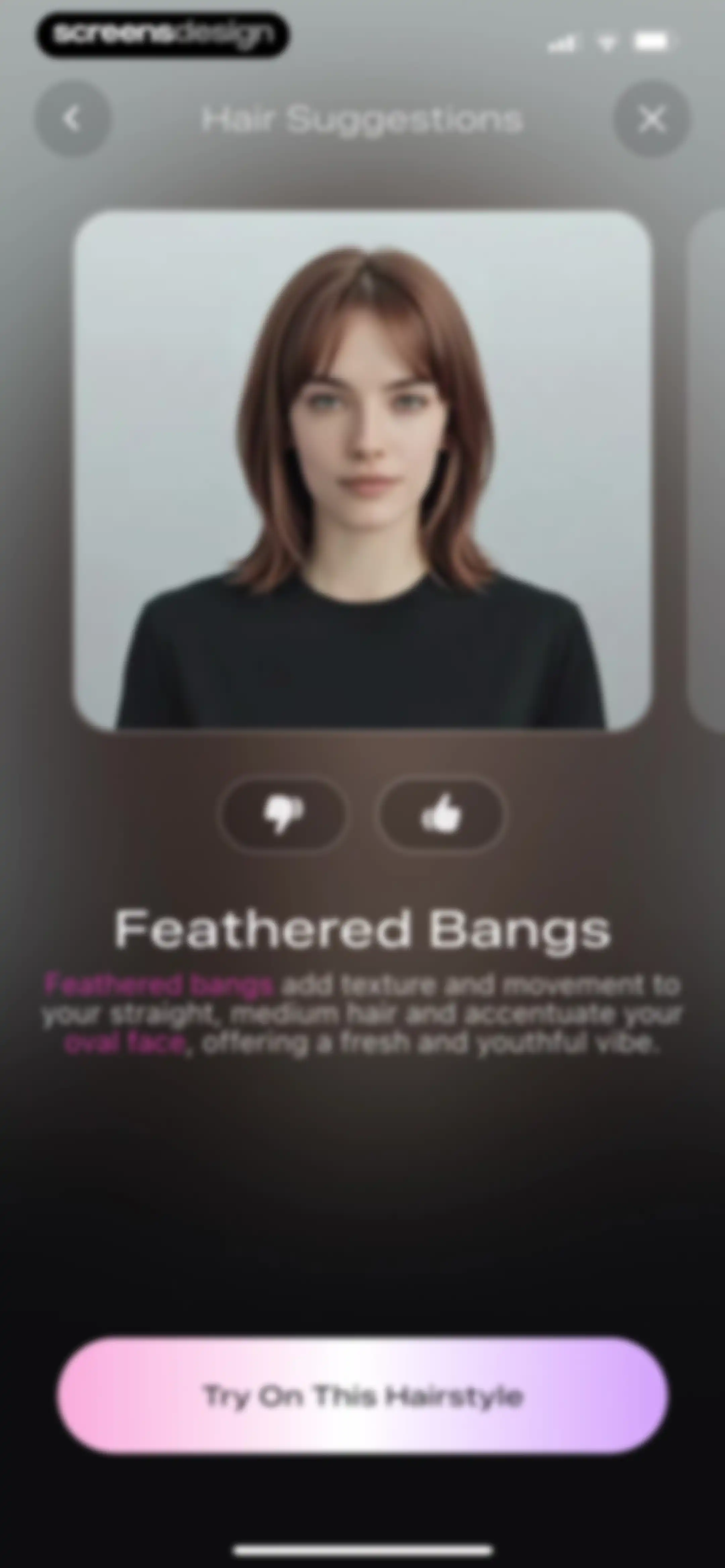 Beautify - Hairstyle Try On screen 54