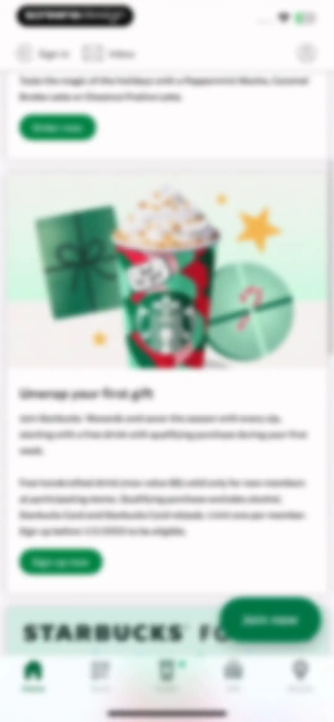 Starbucks screen 45