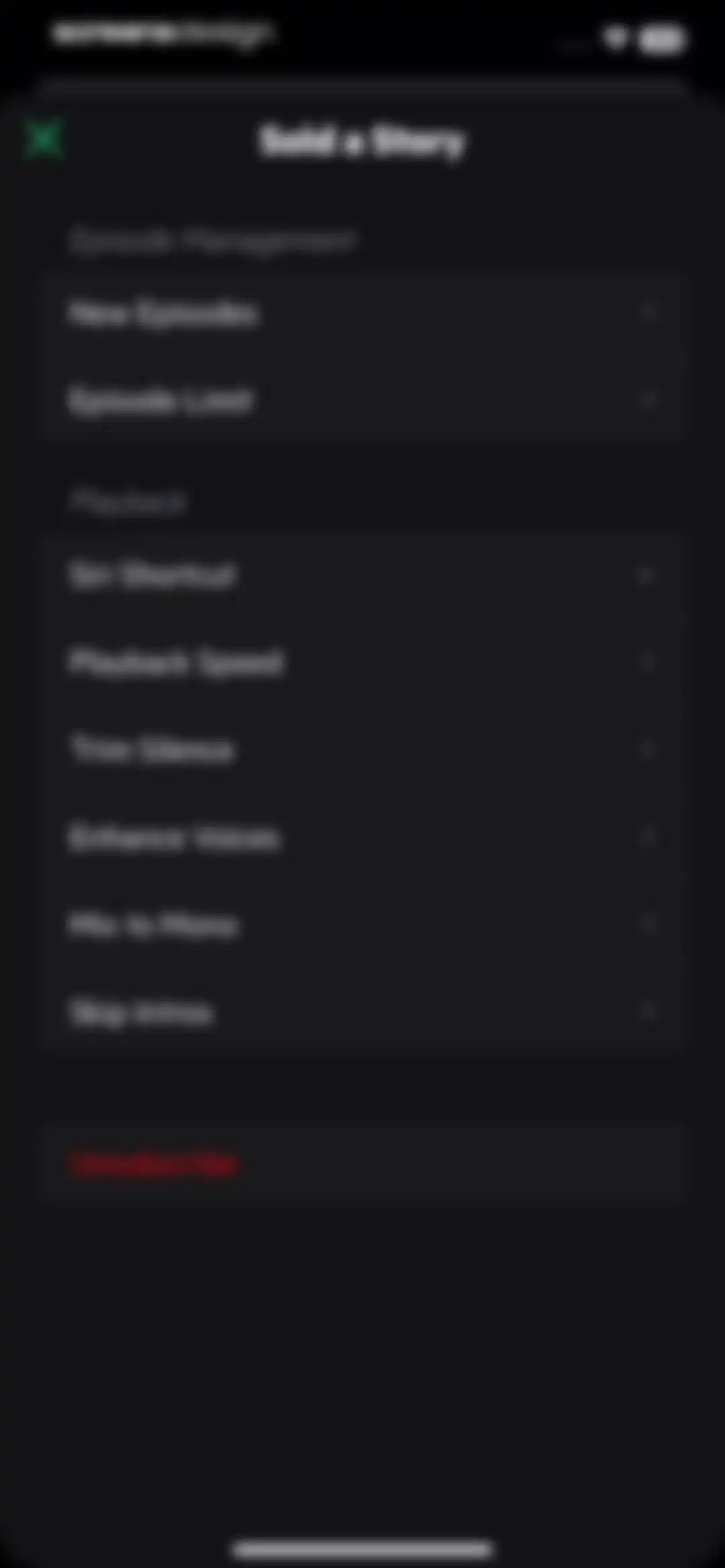 Castro: Podcast App & Player screen 32