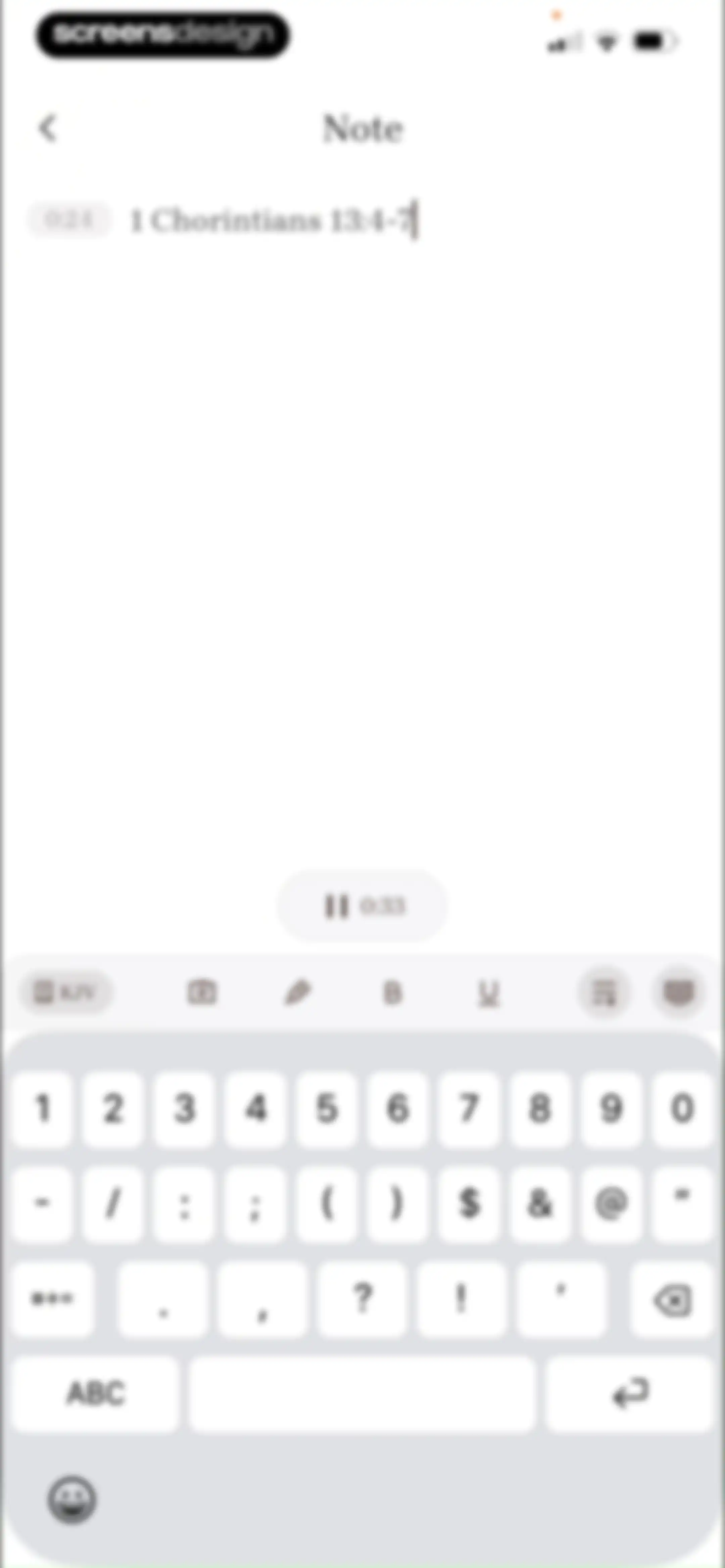 Bible Note: Sermon Notes screen 53