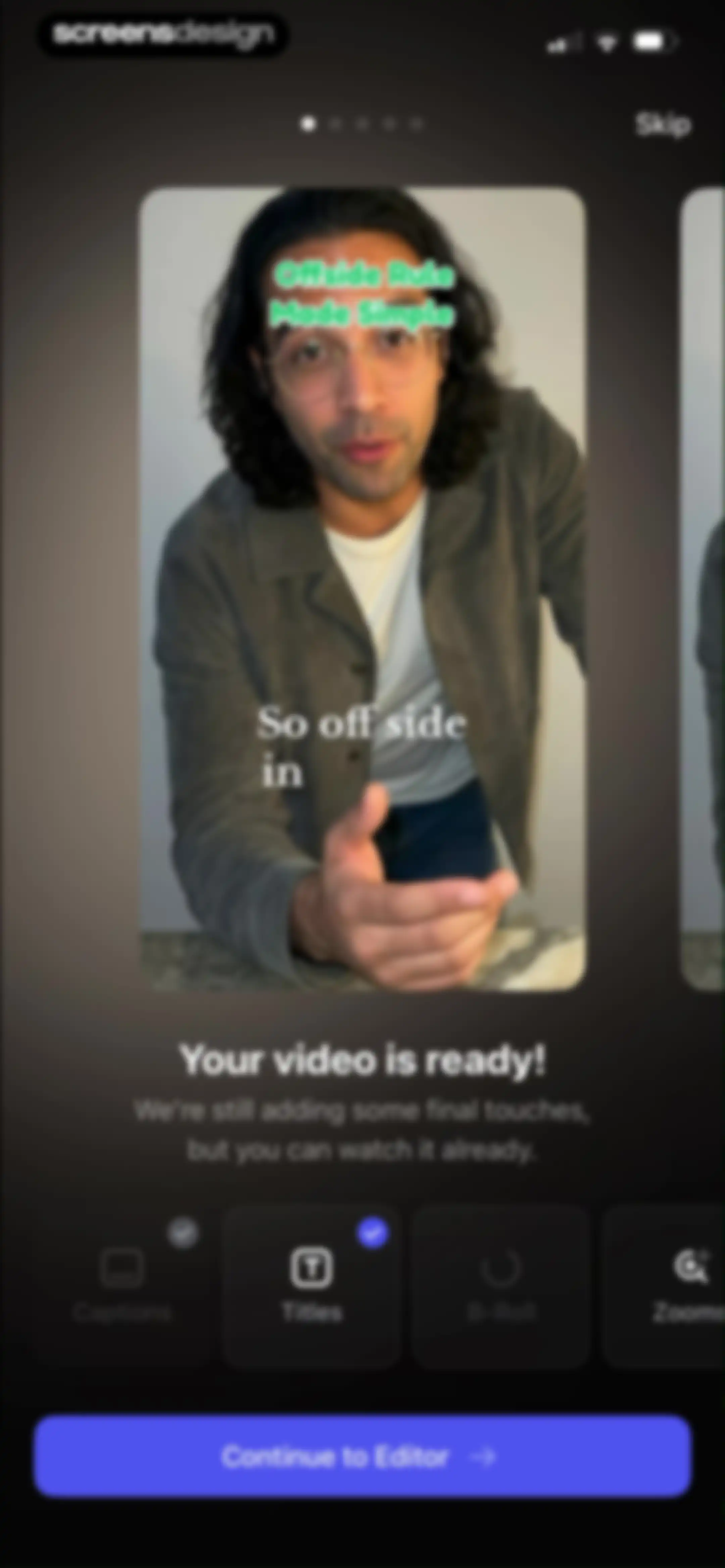 VEED Shorts: AI videos screen 75