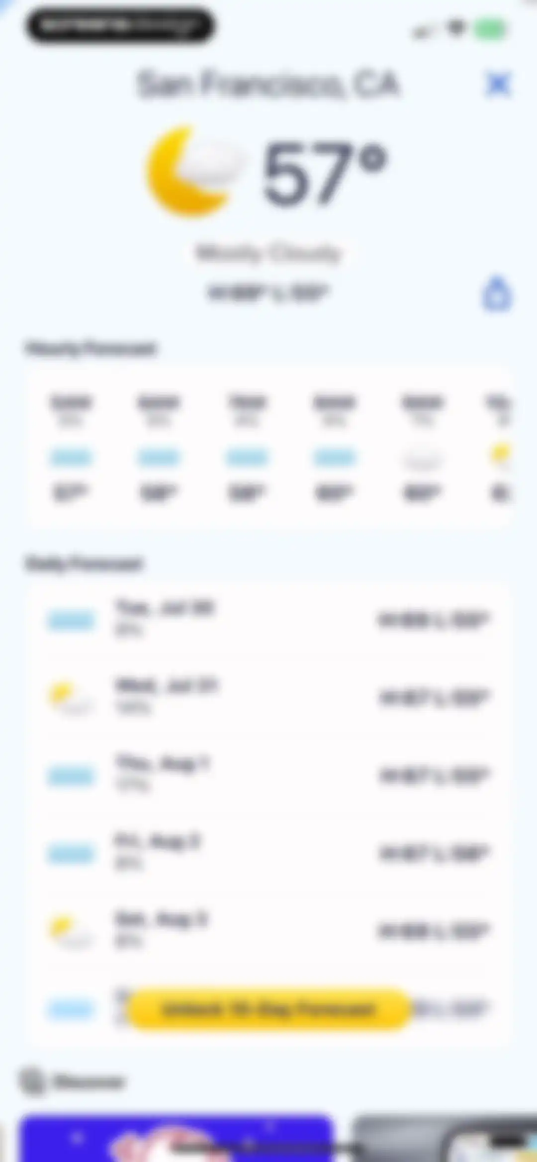 Weather Hi-Def Radar Forecast screen 19