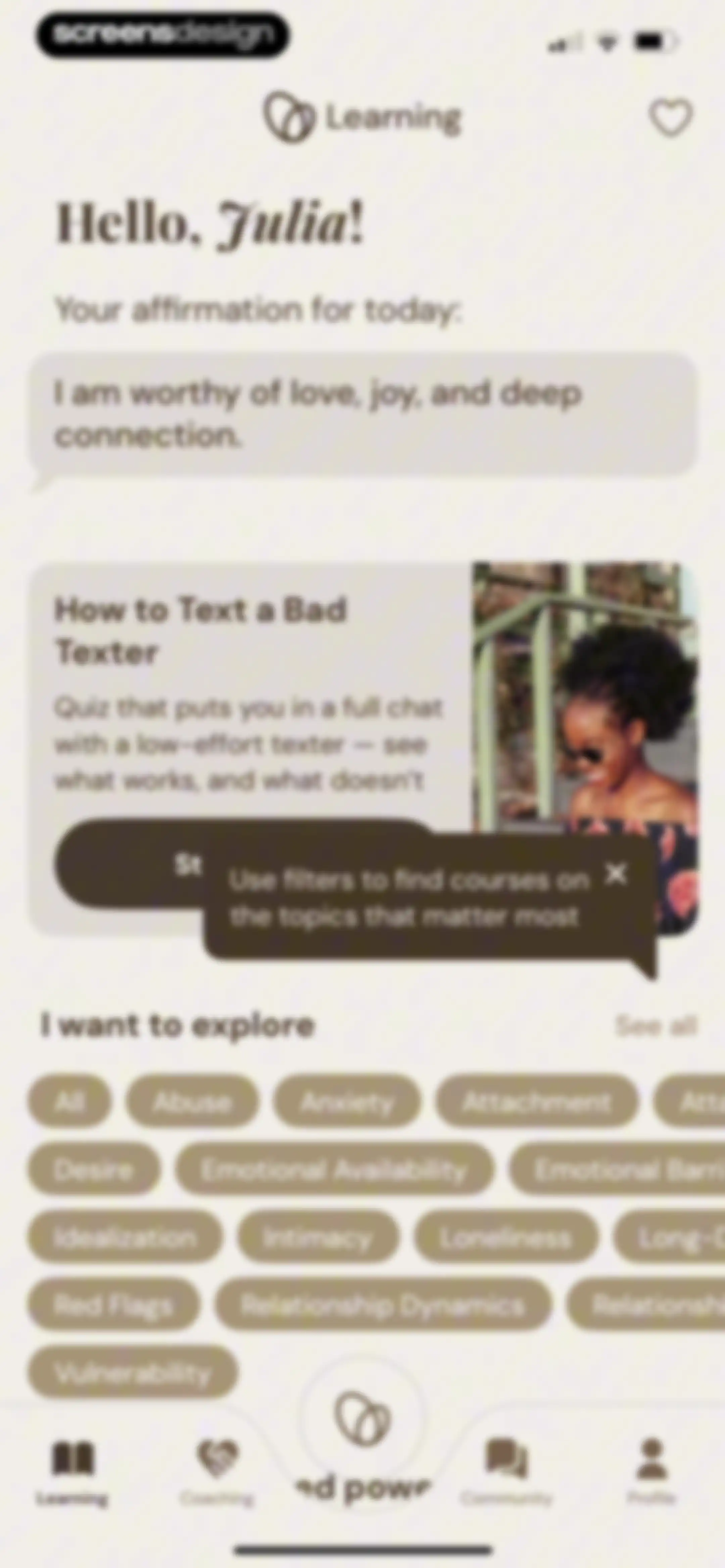 Affemity: Relationship Coach screen 70
