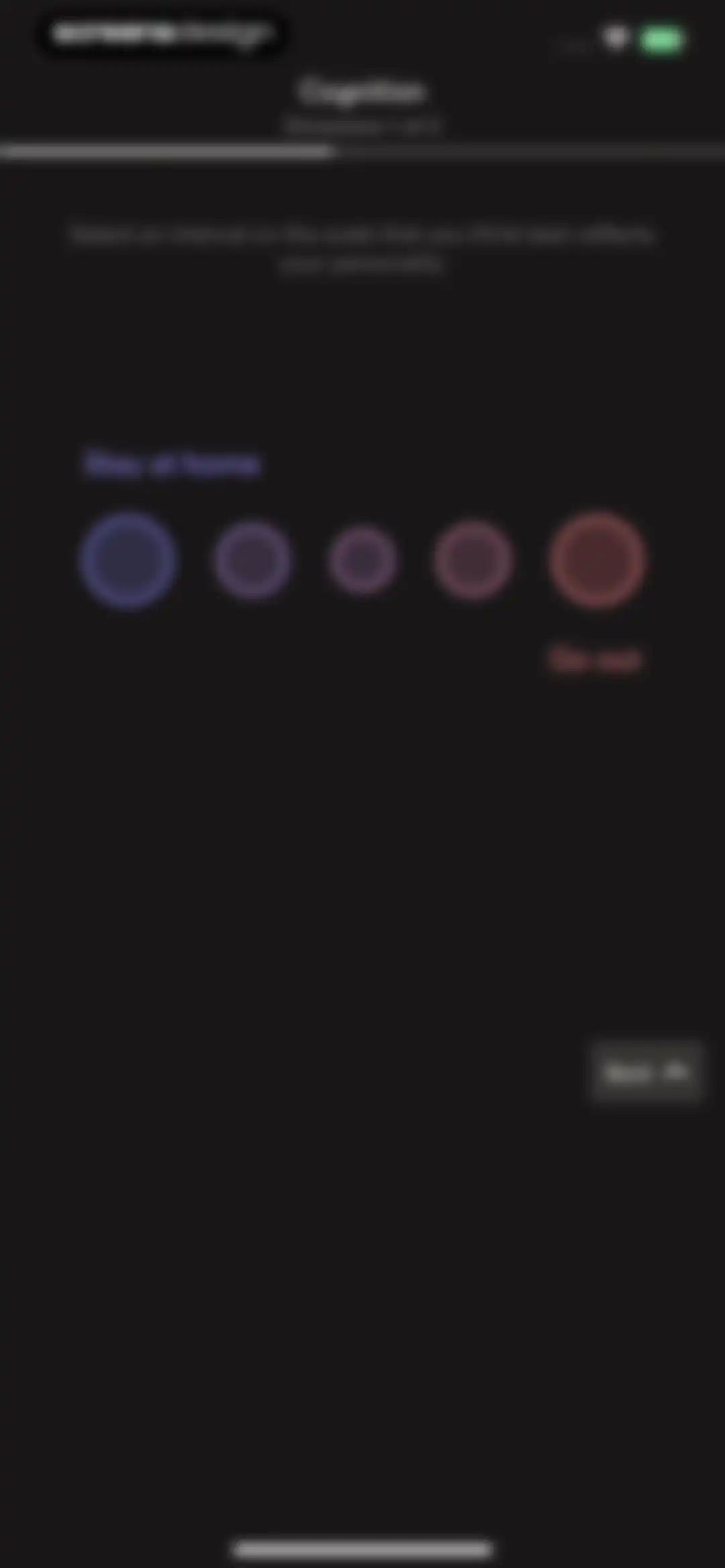 Dimensional: Personality Test screen 26