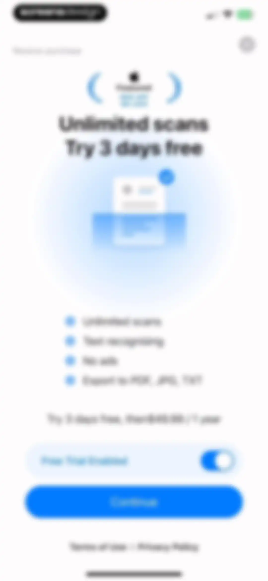 iScan - PDF & Document Scanner screen 6