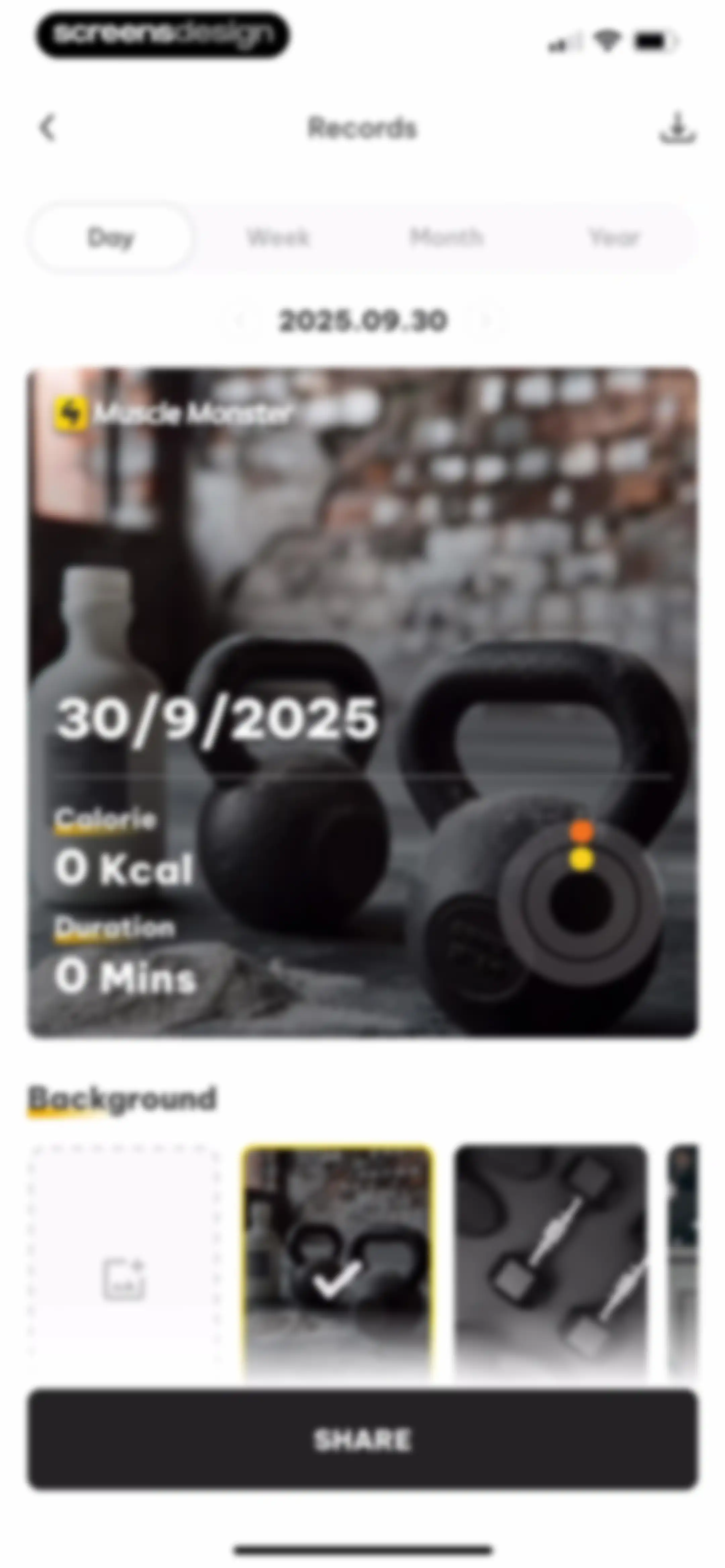 Muscle Monster Workout Planner screen 104