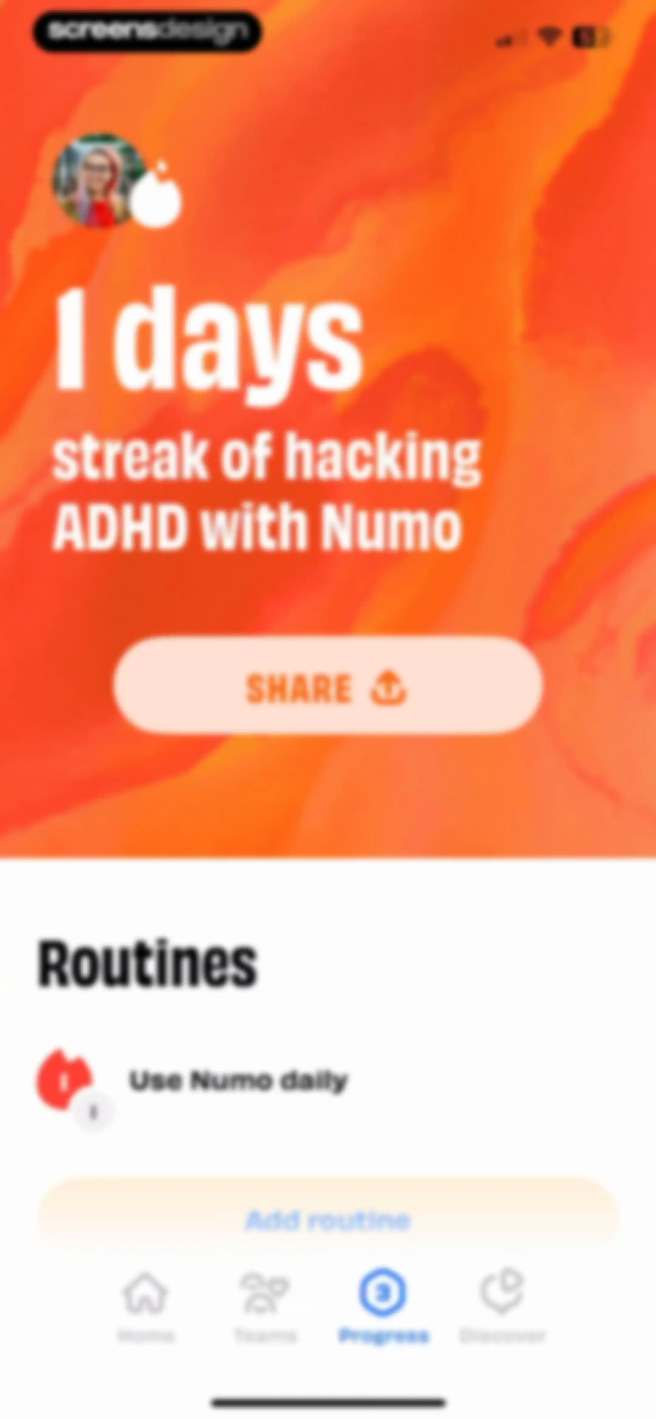 Numo: Cringe-Free ADHD App screen 123