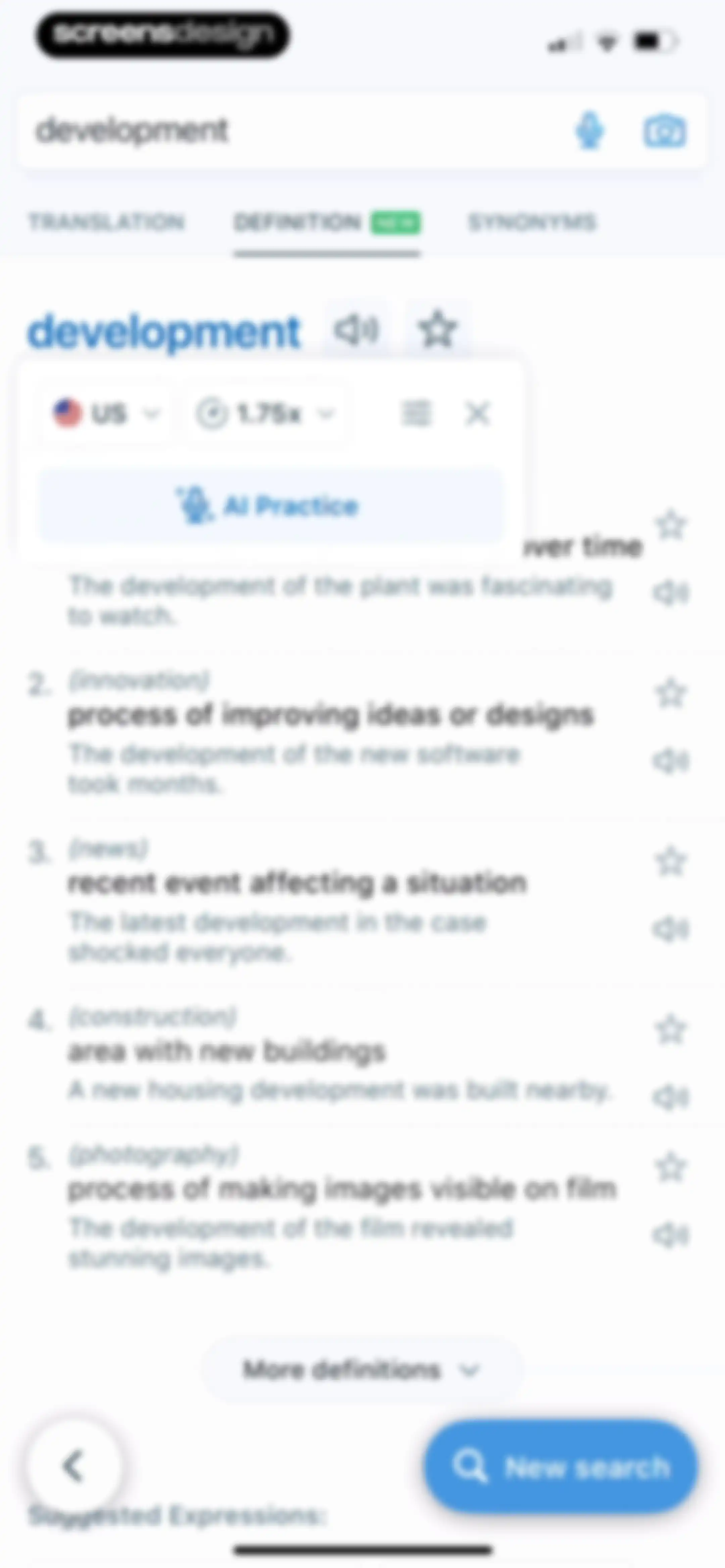 Reverso translate and learn screen 29