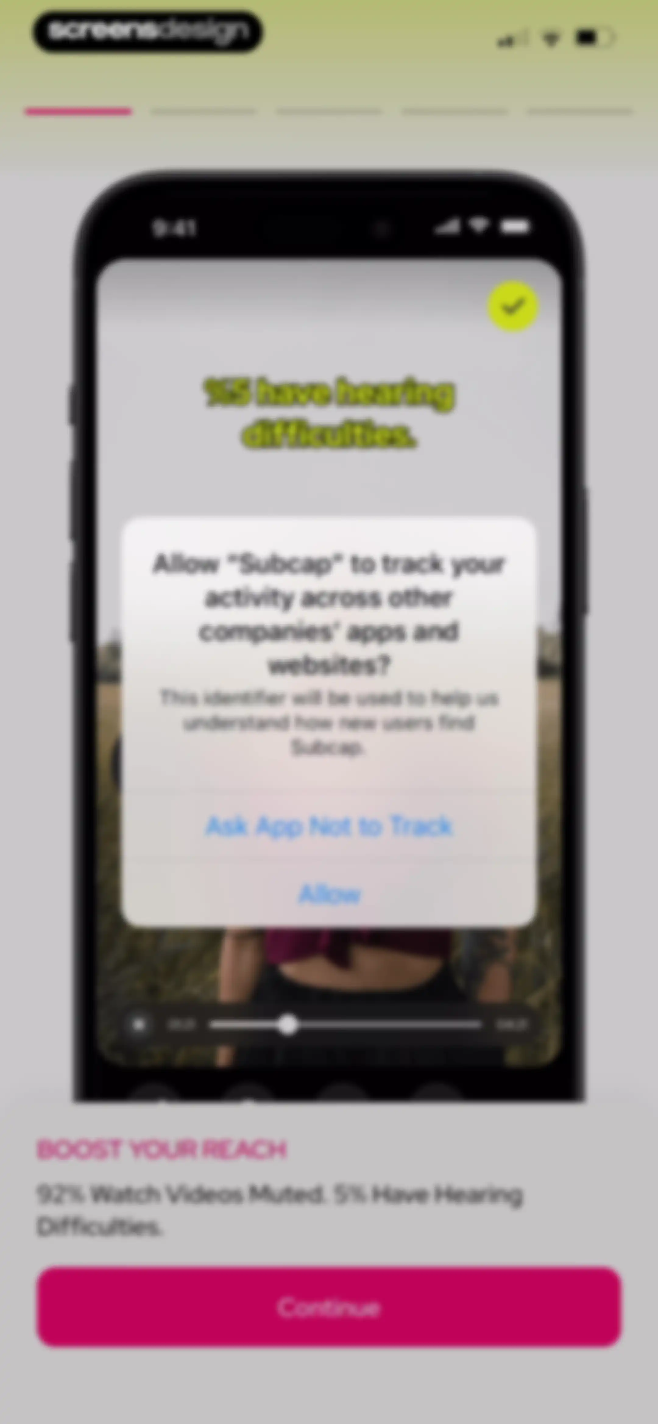 Subcap: Captions AI, Subtitles screen 2