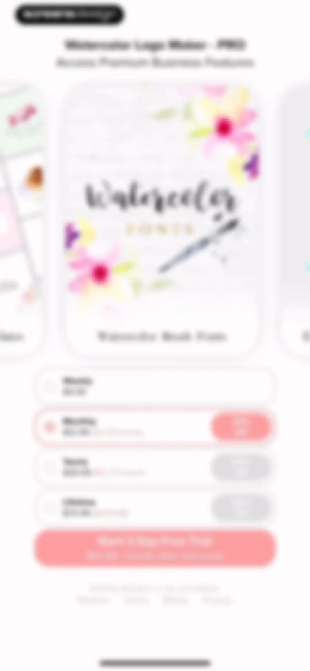 Logo Maker - Watercolor Logo screen 2