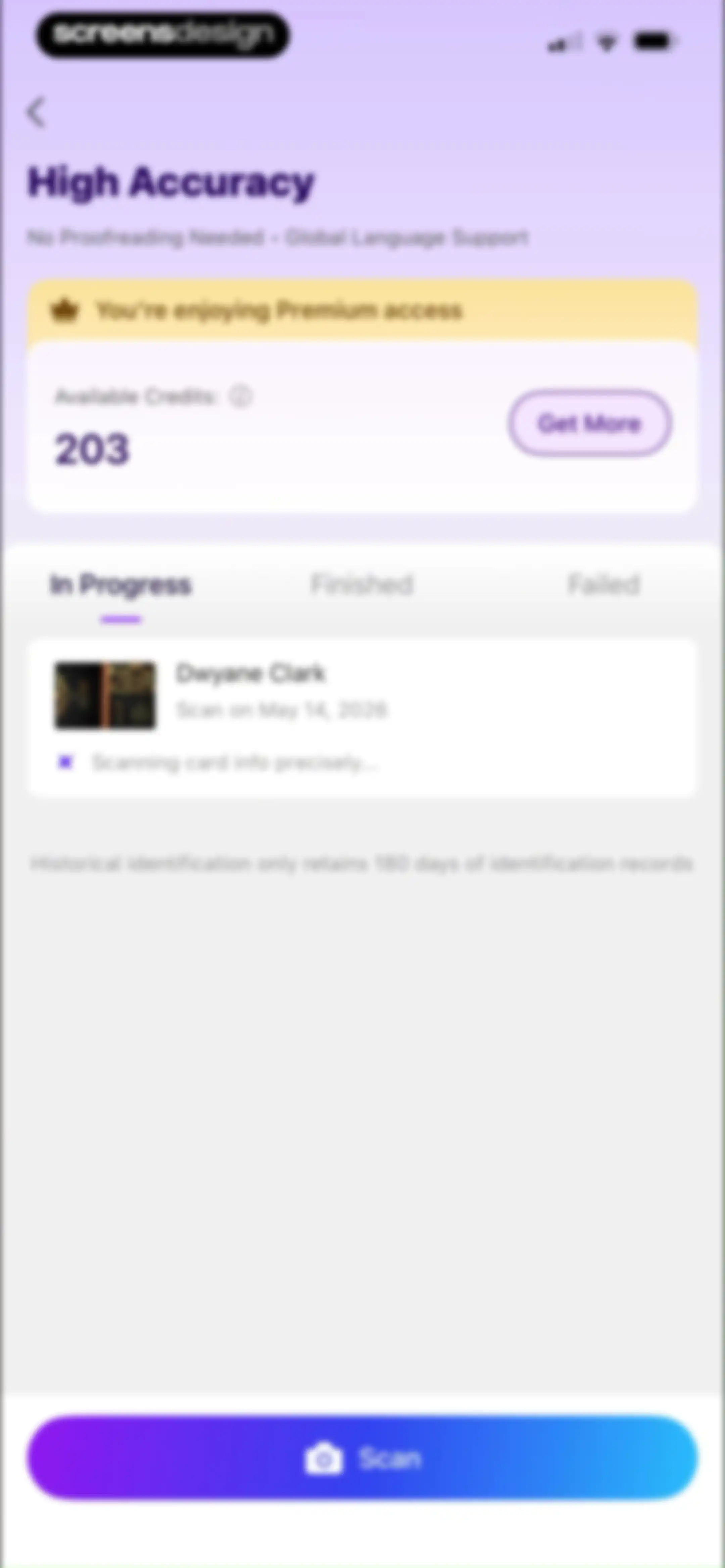 CamCard AI Business Assistant screen 145