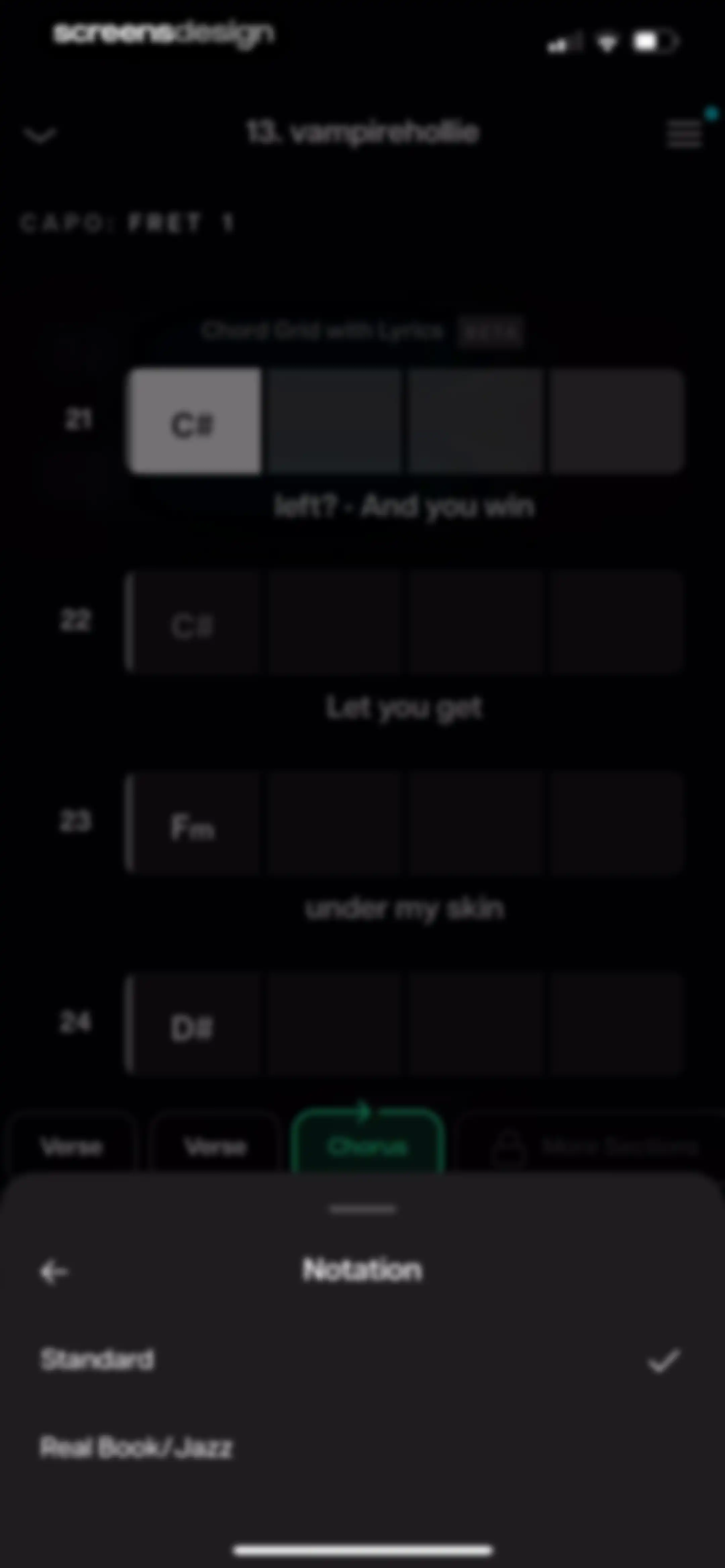 Moises: The Musician's App screen 42