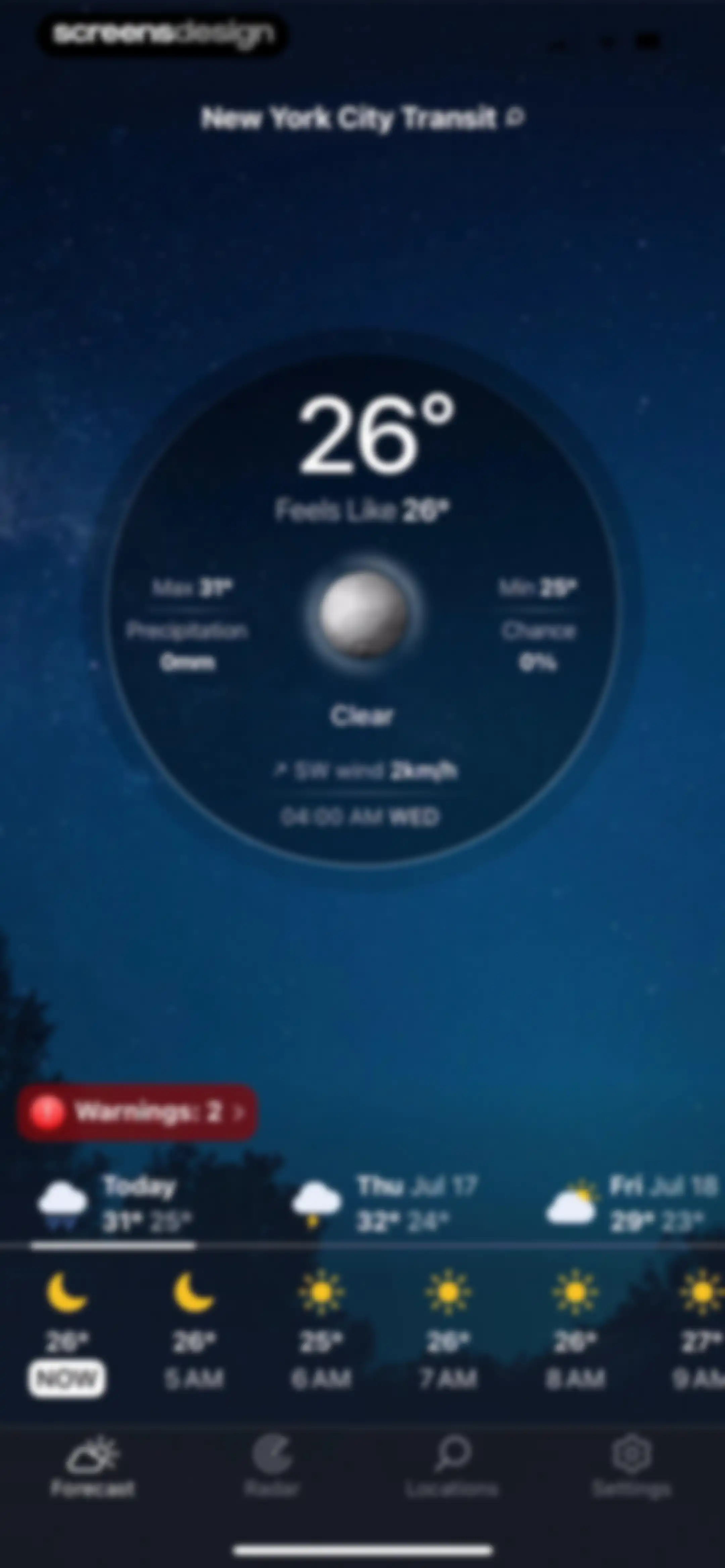 Weather Live° - Local Forecast screen 22