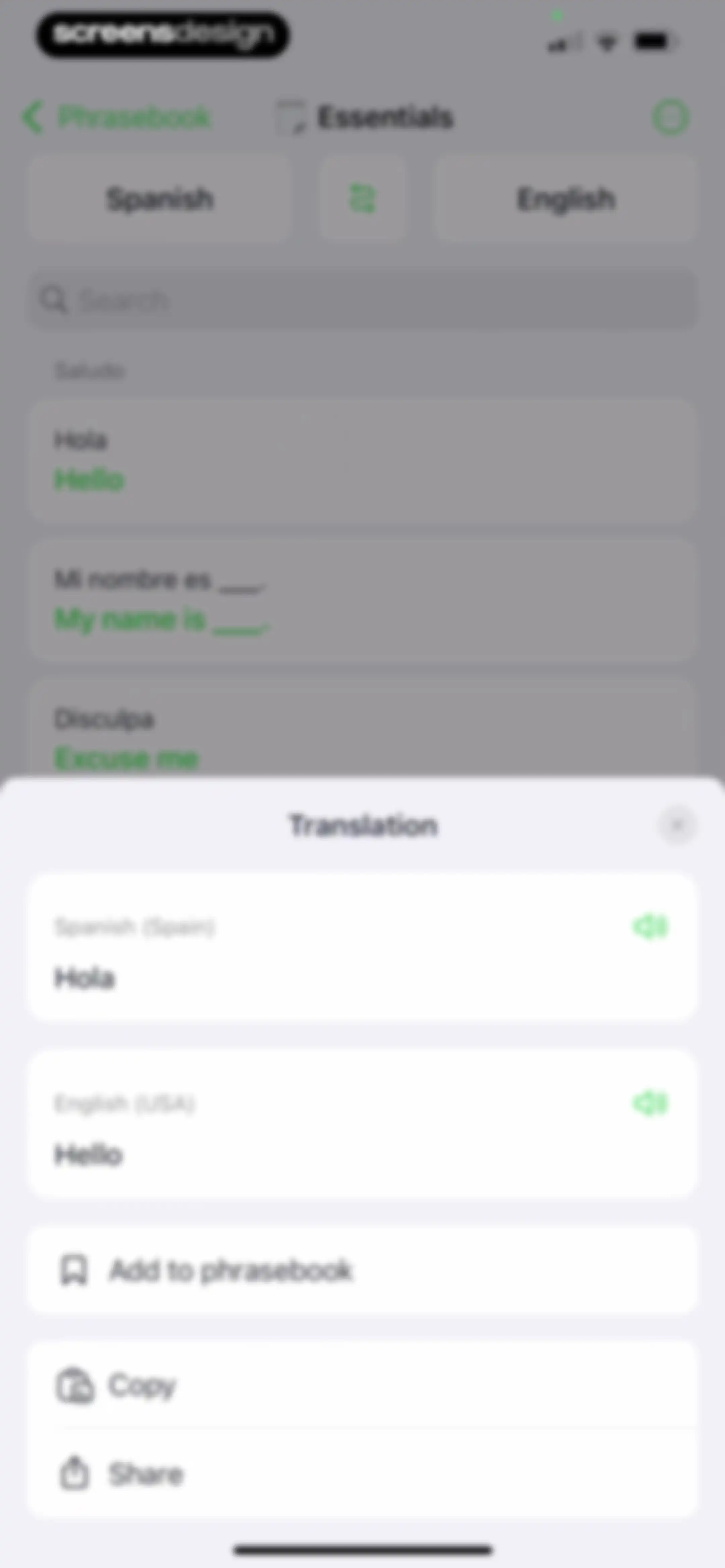 iTranslate Translator screen 66