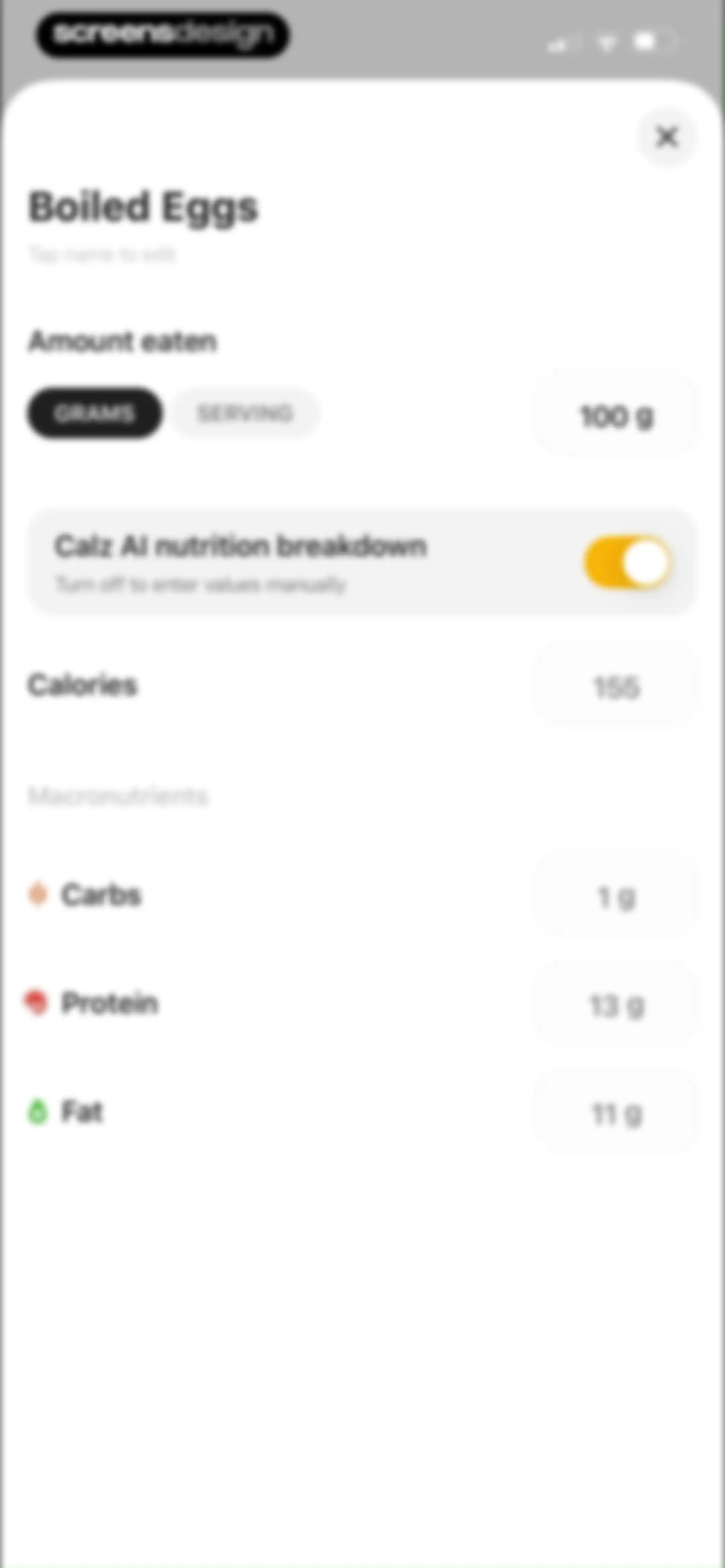 Calz - Calorie Counter AI screen 81