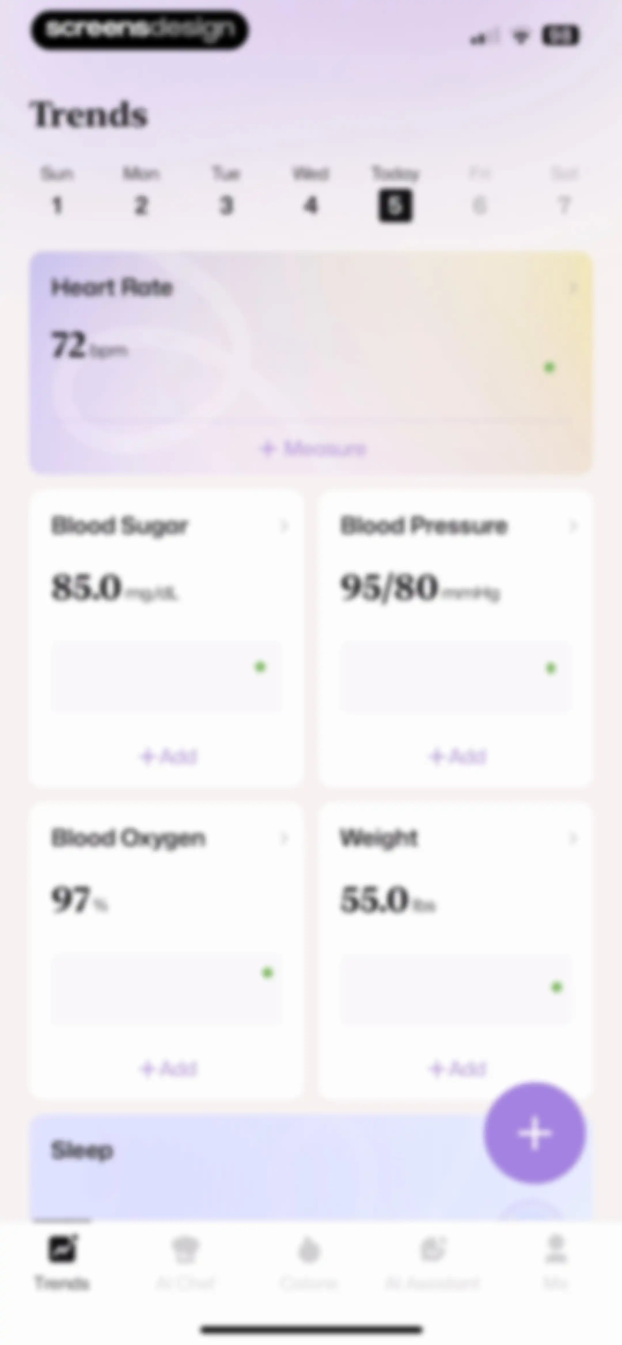 Well AI: Improve Well-being screen 50