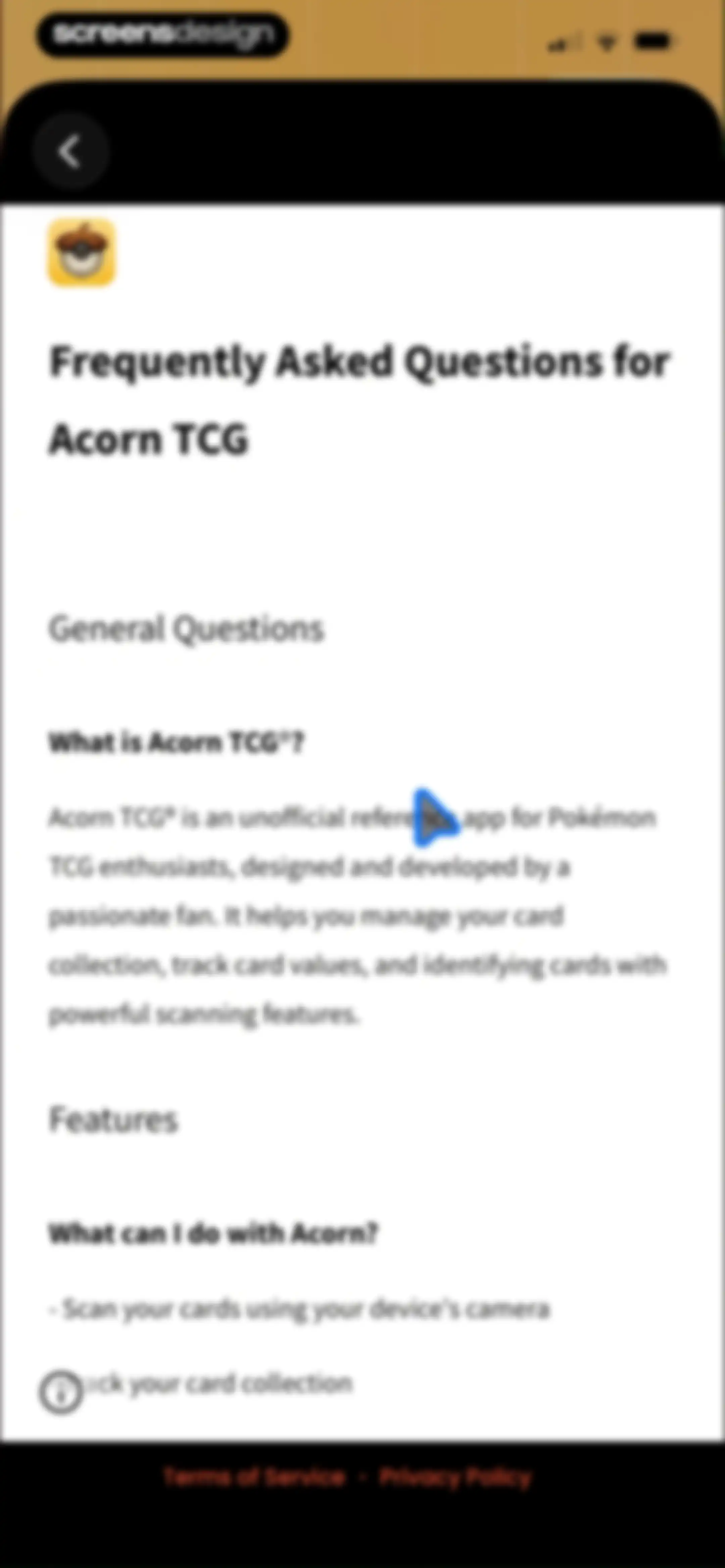 Acorn TCG ‒ Card Scanner App screen 101