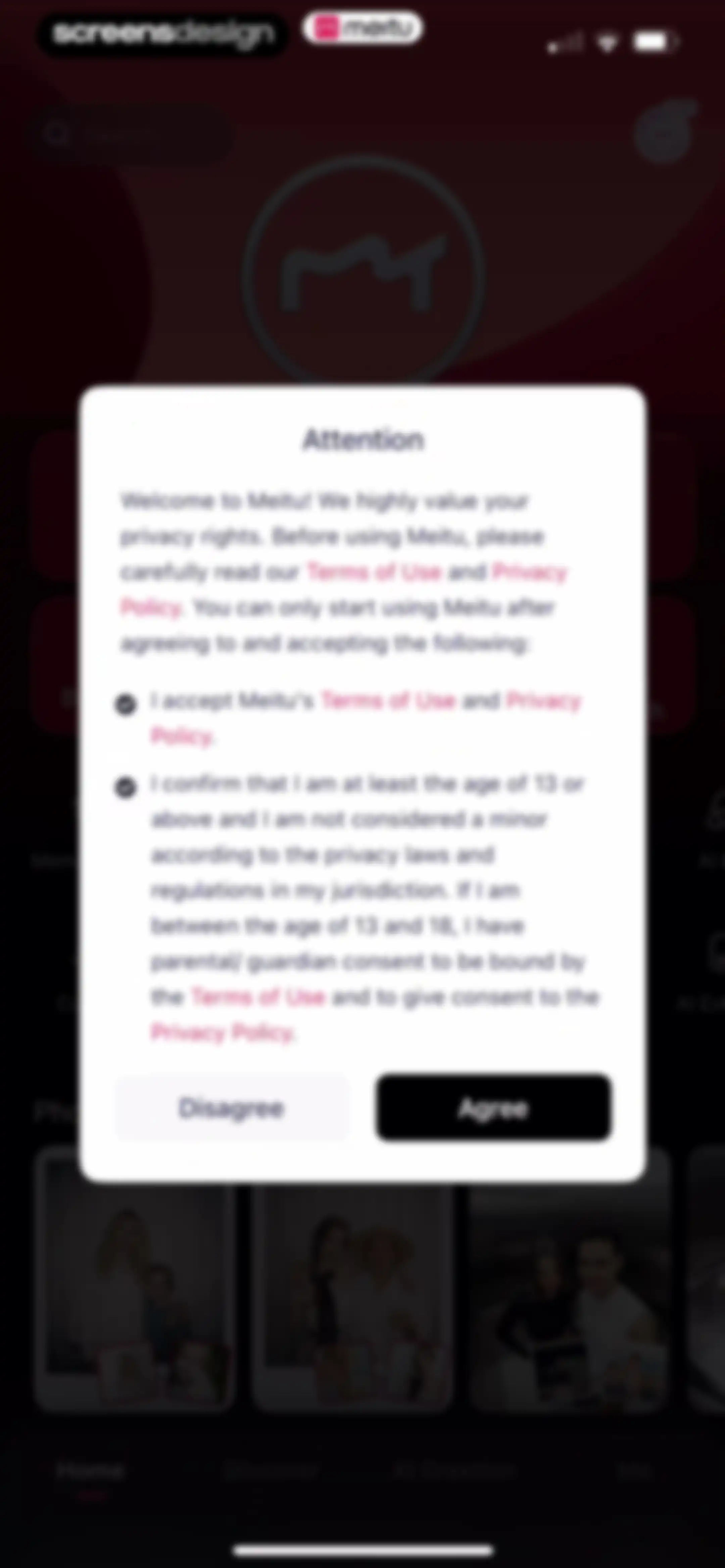Meitu AI Photo & Video Editor screen 2