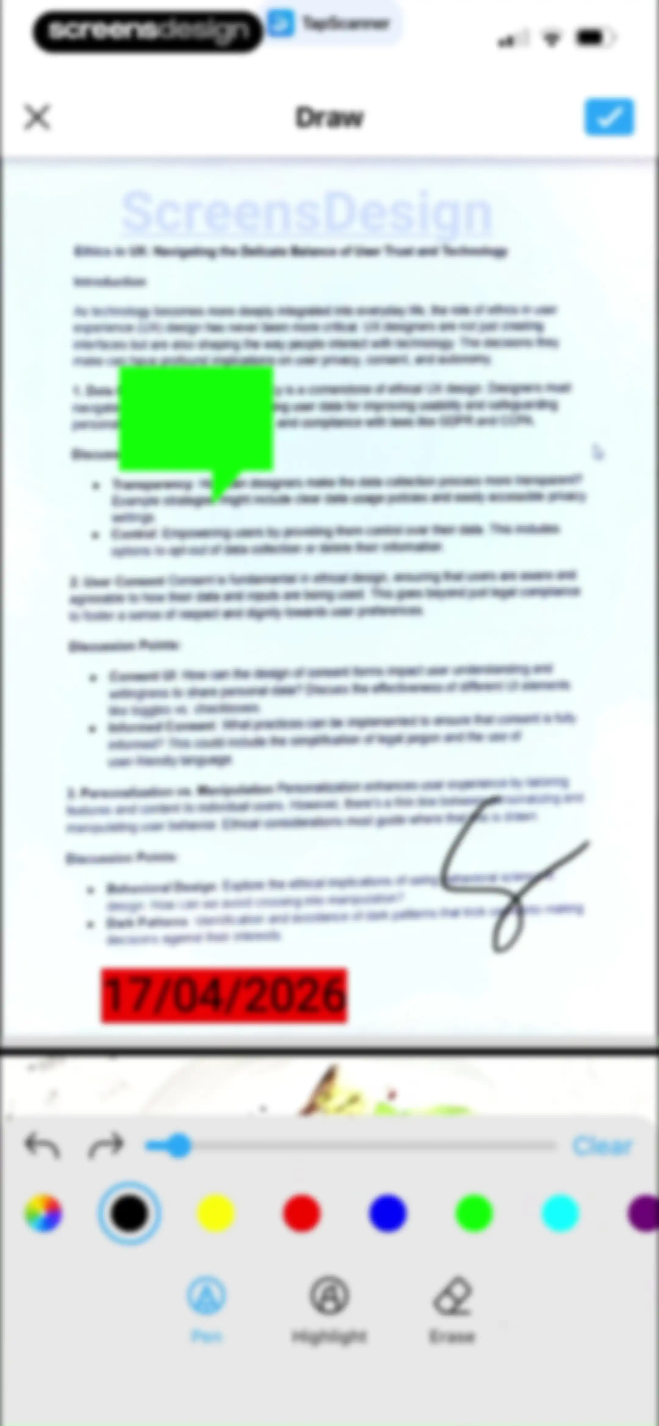 PDF Scanner App: TapScanner screen 45