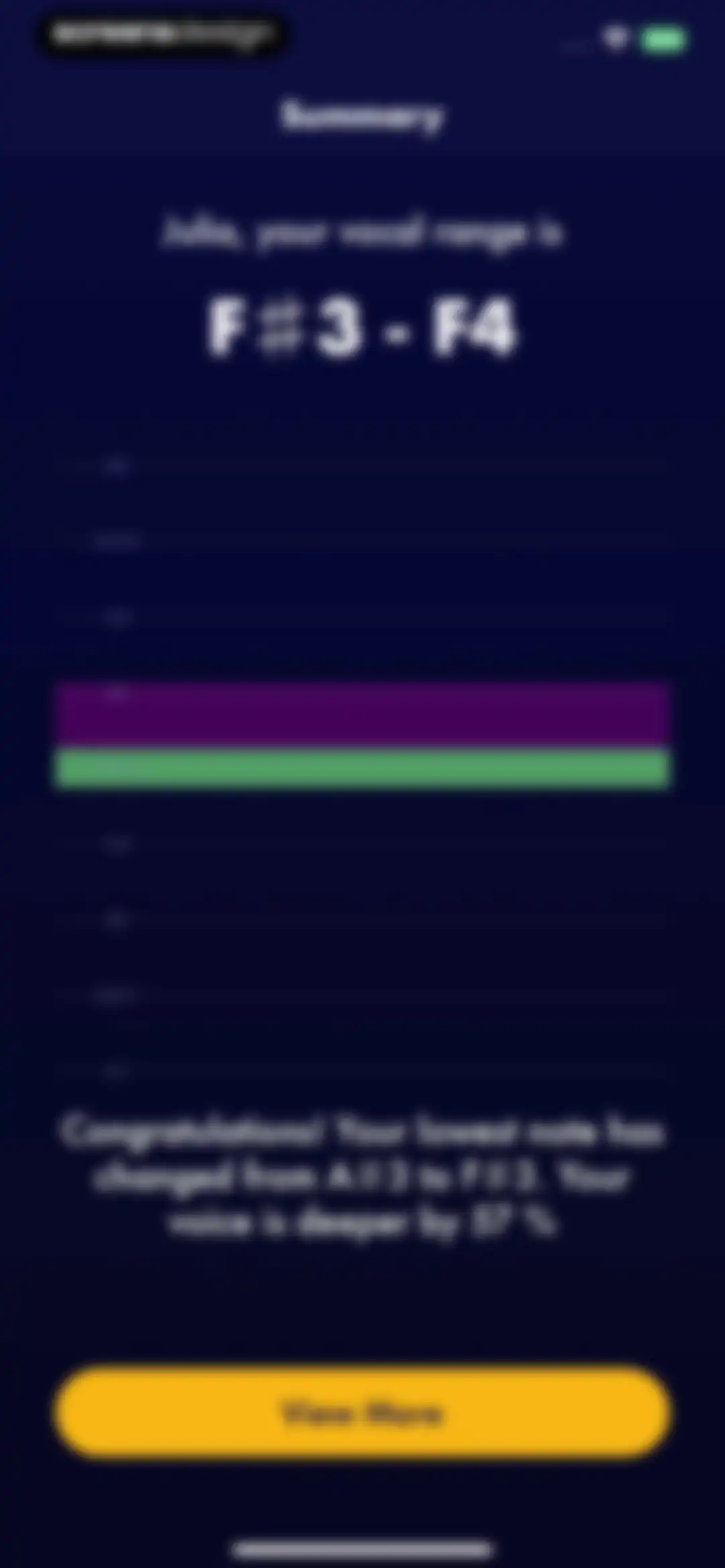 Vocal Range Finder - Sing Whiz screen 18