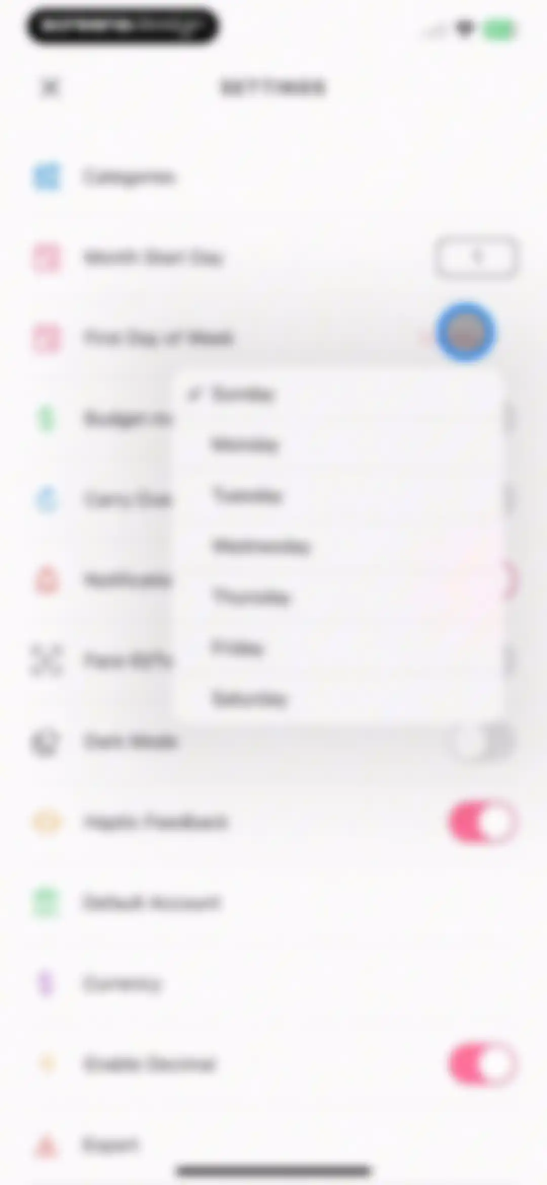 Budget Planner App - Fleur screen 25