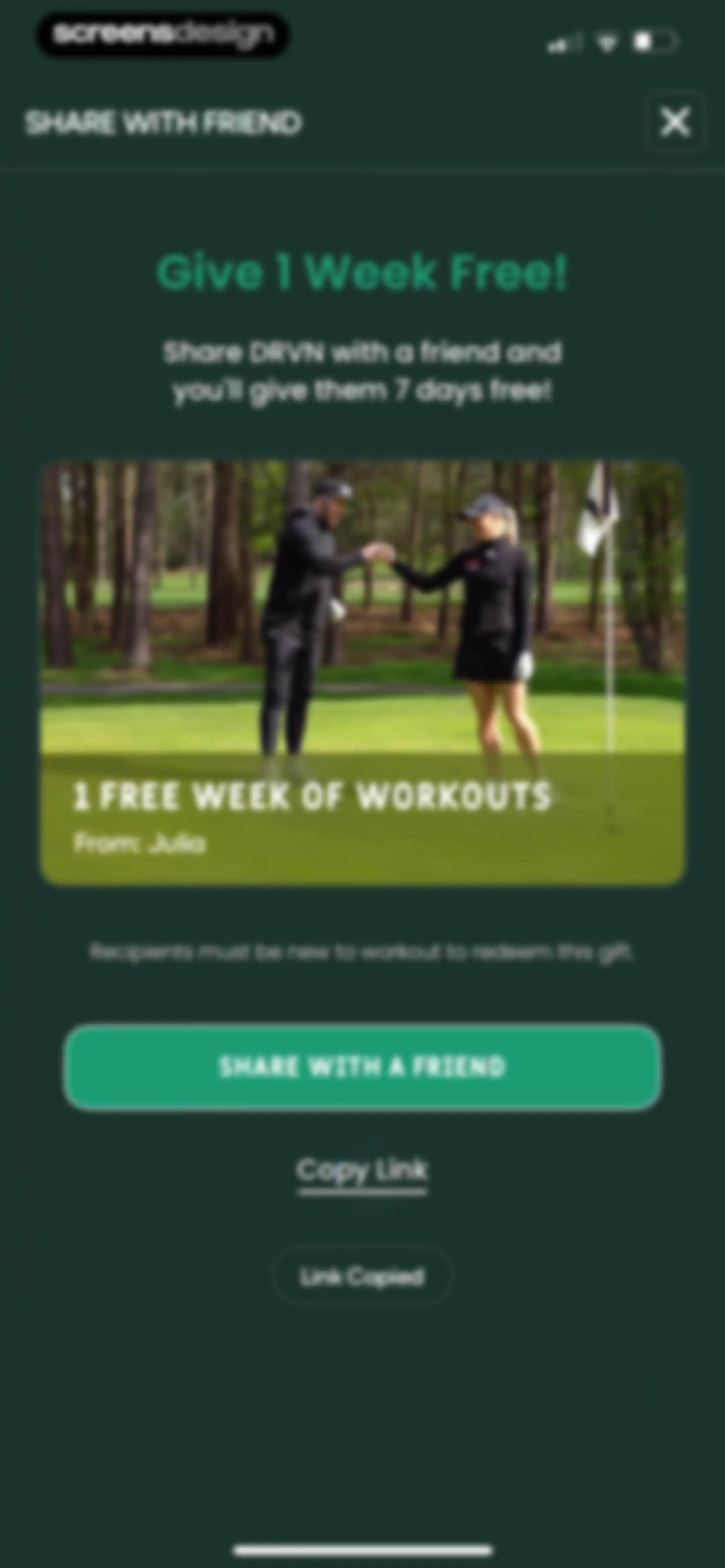 DRVN - Golf & Gym Workouts screen 167
