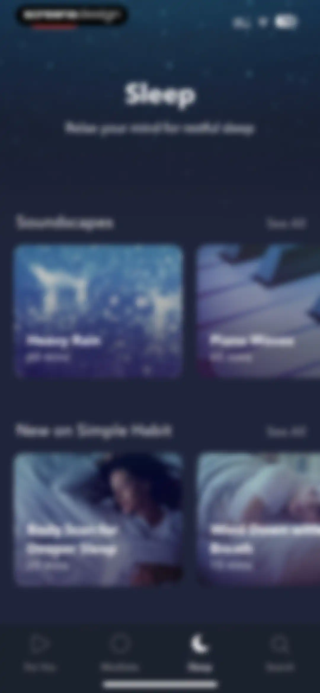 Simple Habit Sleep, Meditation screen 40