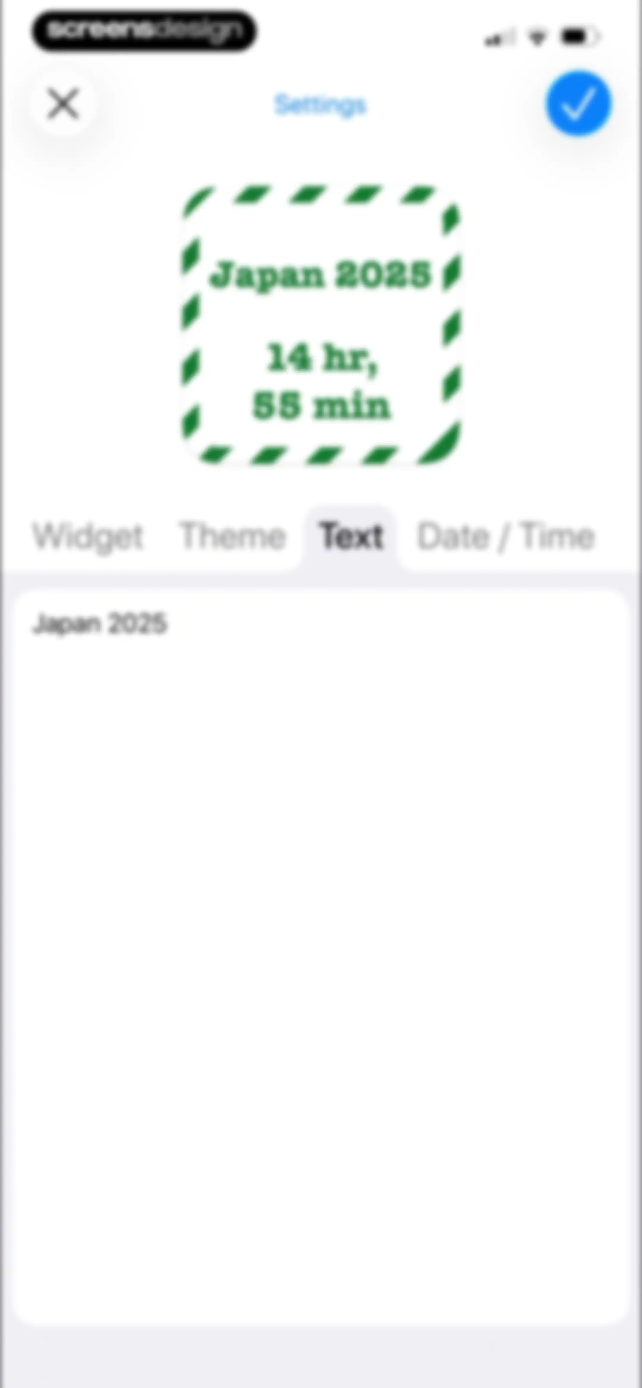 Widgetsmith screen 112