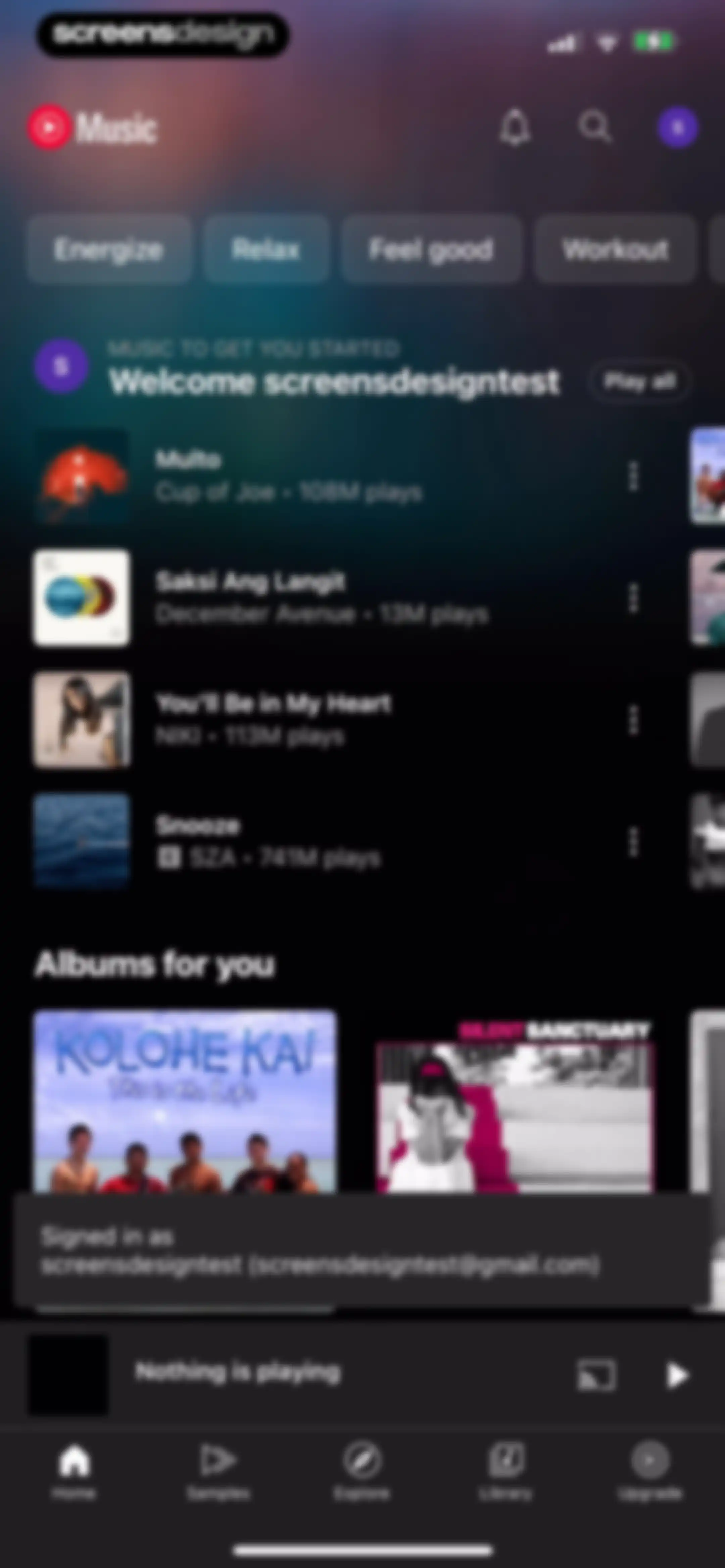 YouTube Music screen 8
