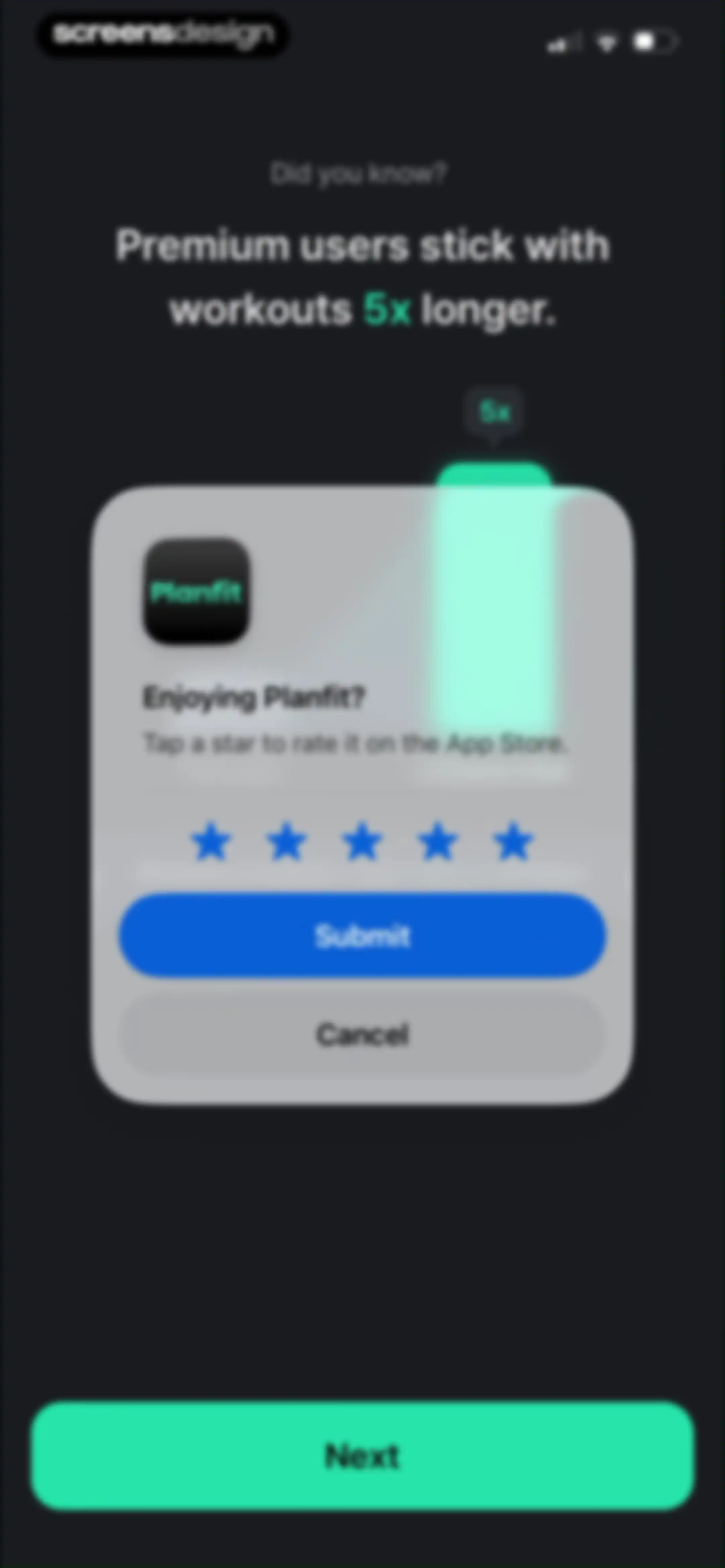 Planfit AI Gym Workout Planner screen 52