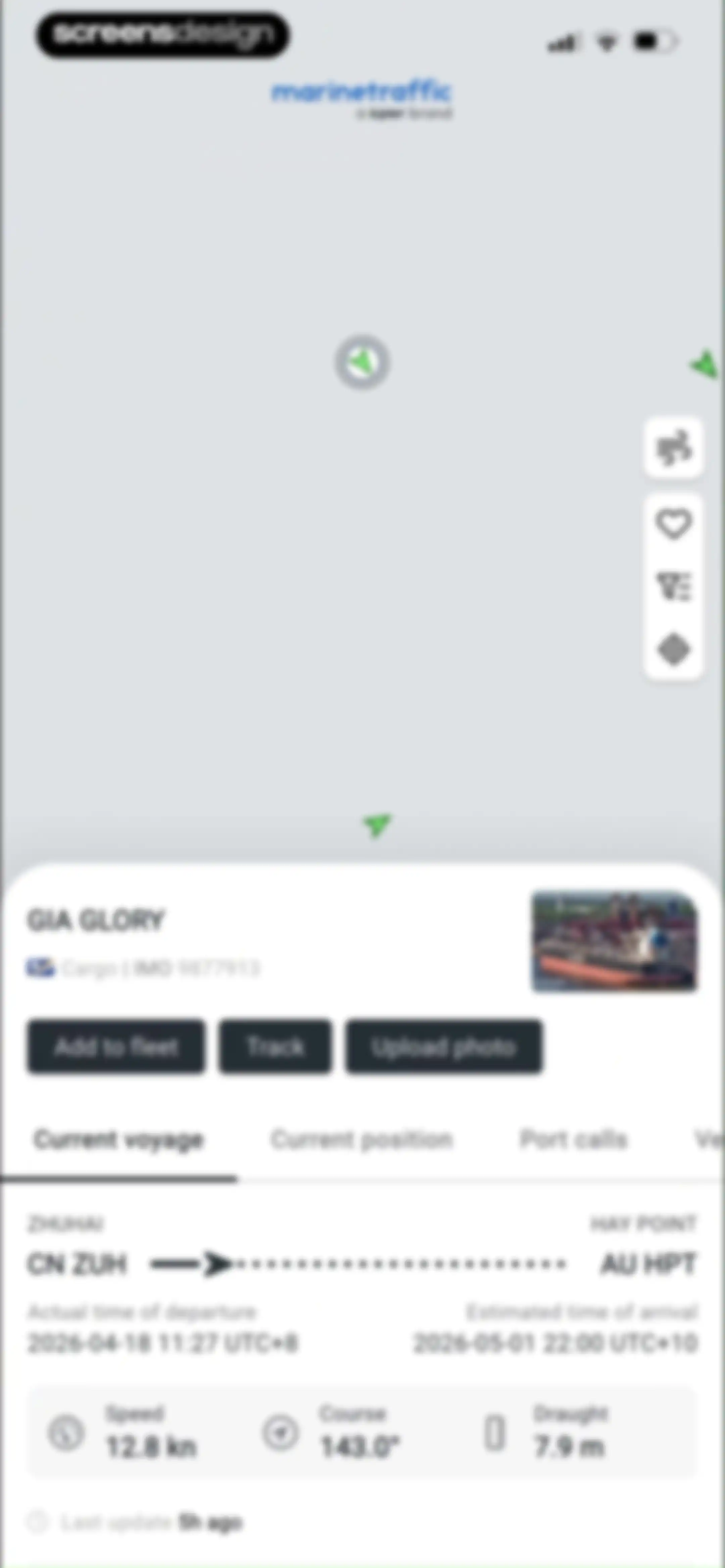 MarineTraffic - Ship Tracking screen 27