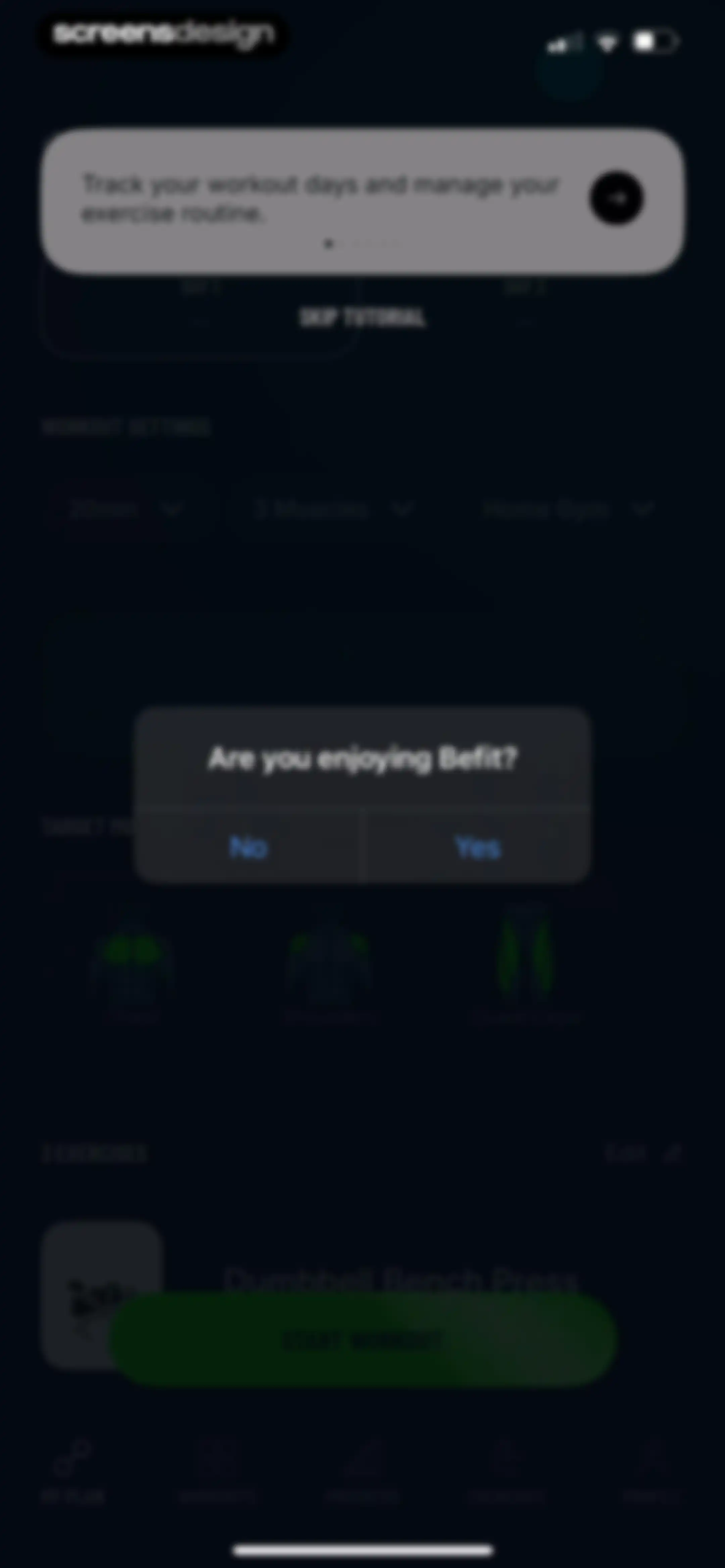 Befit: Gym & Home Workout Plan screen 29