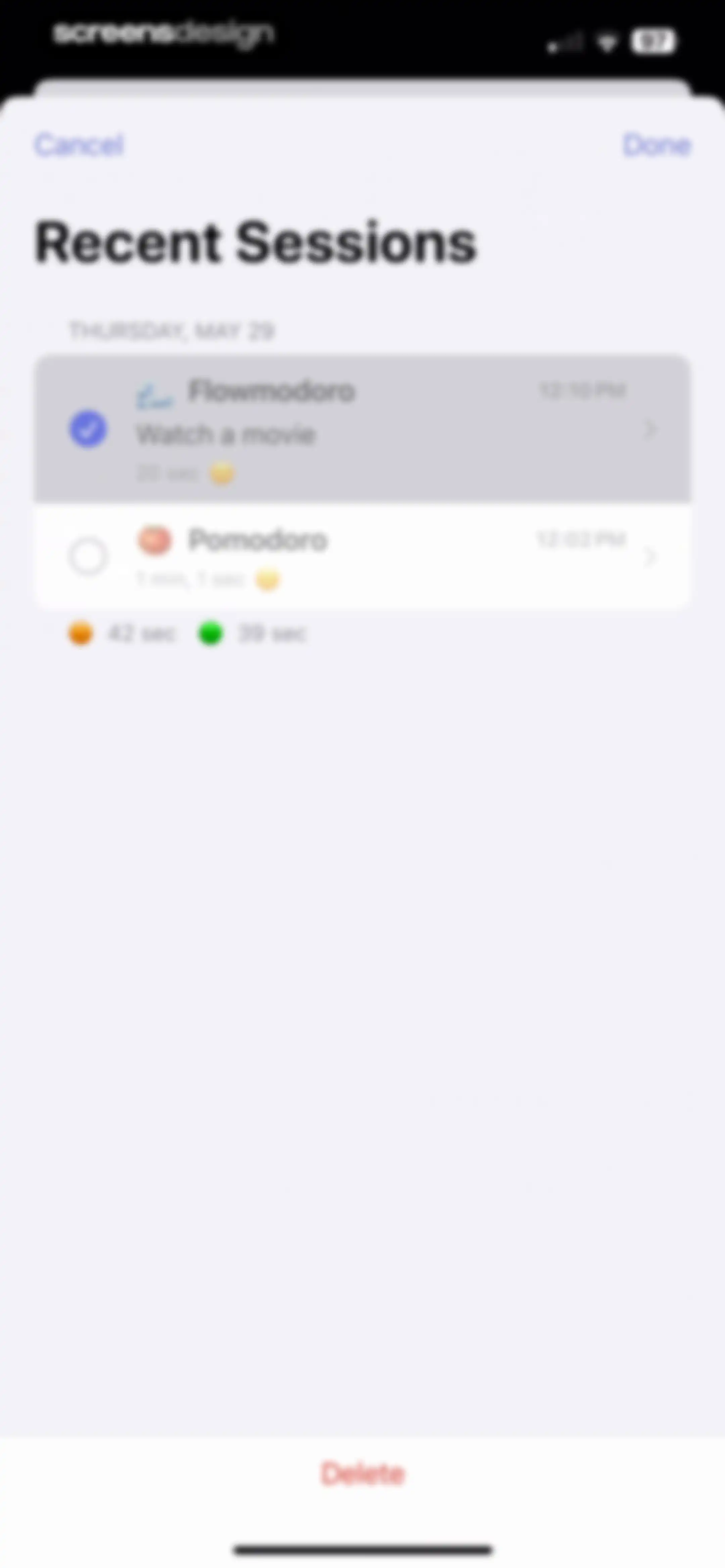 Focused Work - Pomodoro Timer screen 113
