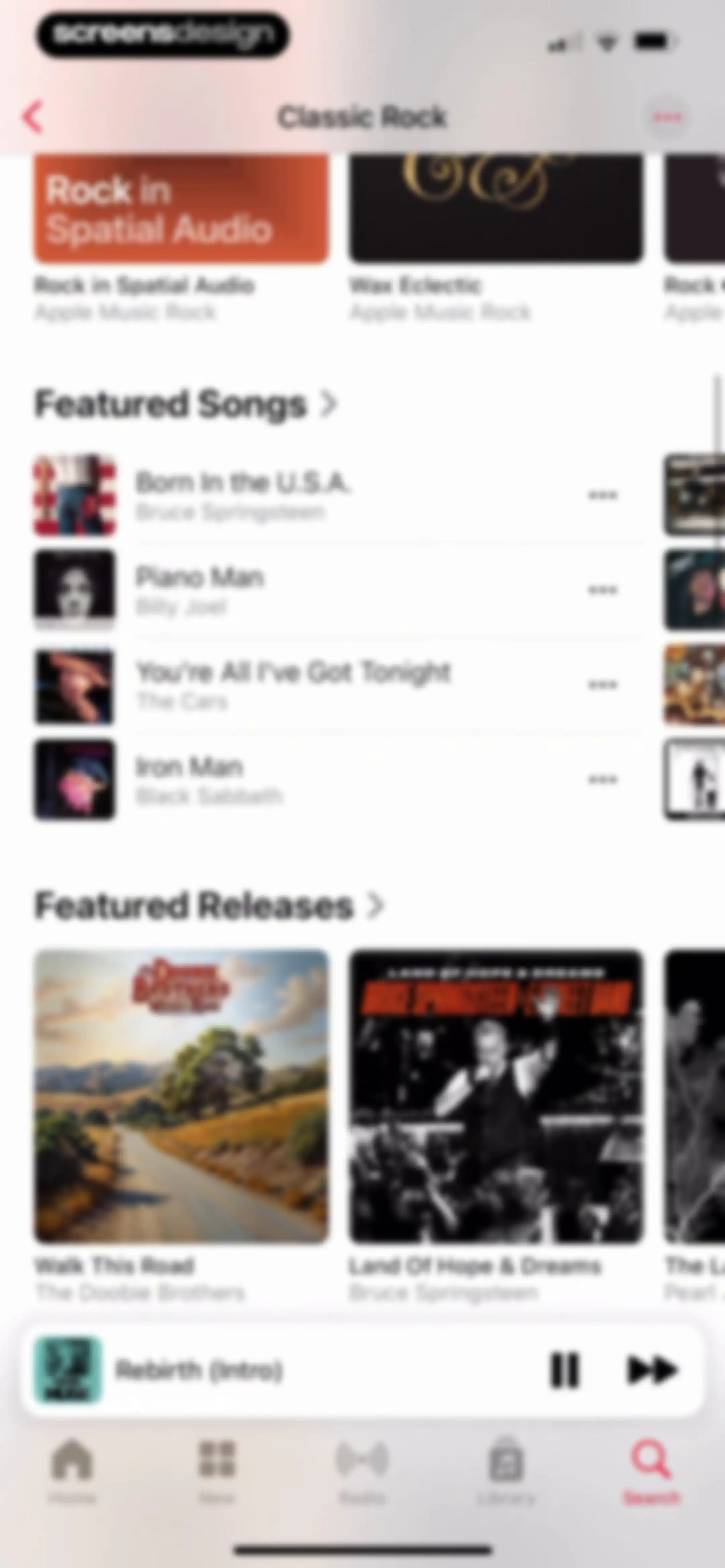 Apple Music screen 136