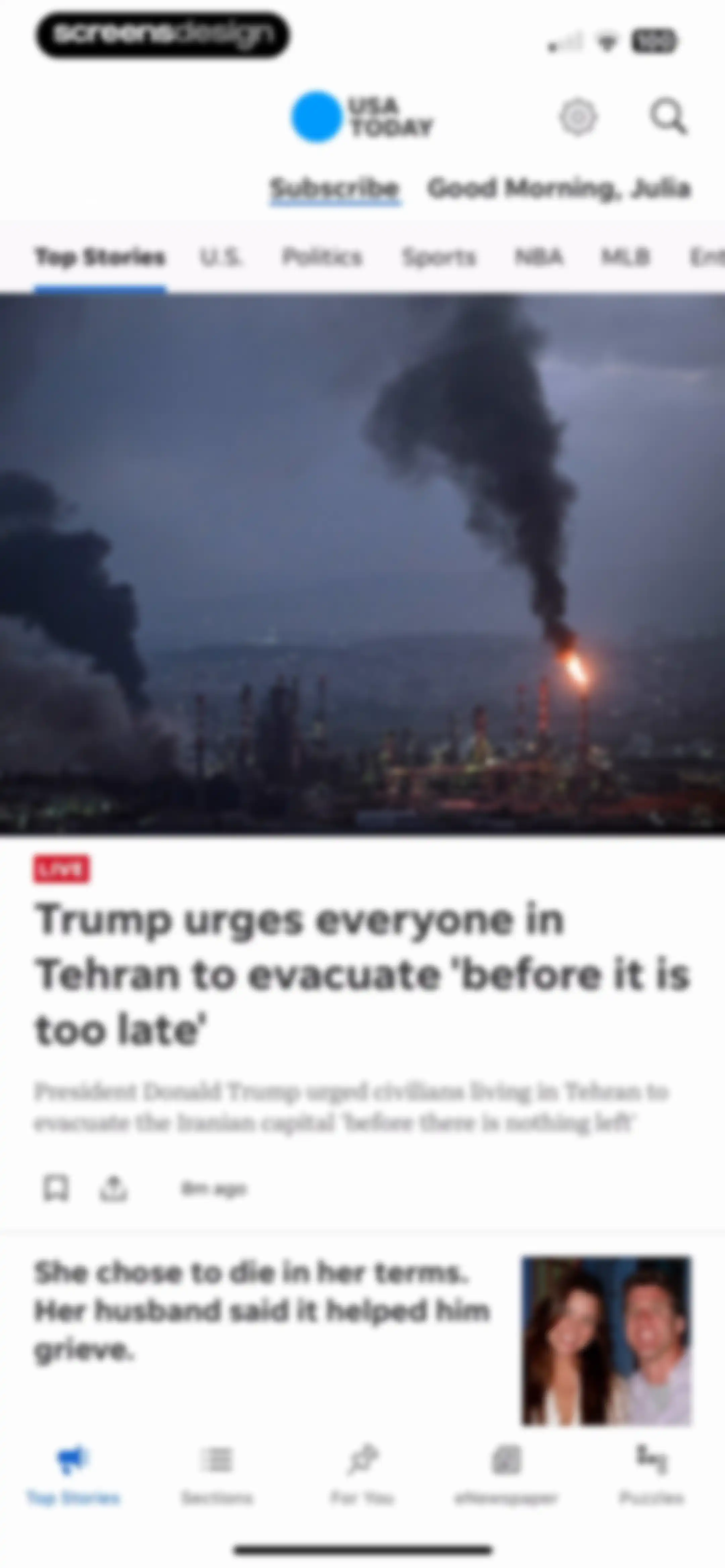 USA TODAY: US & Breaking News screen 17