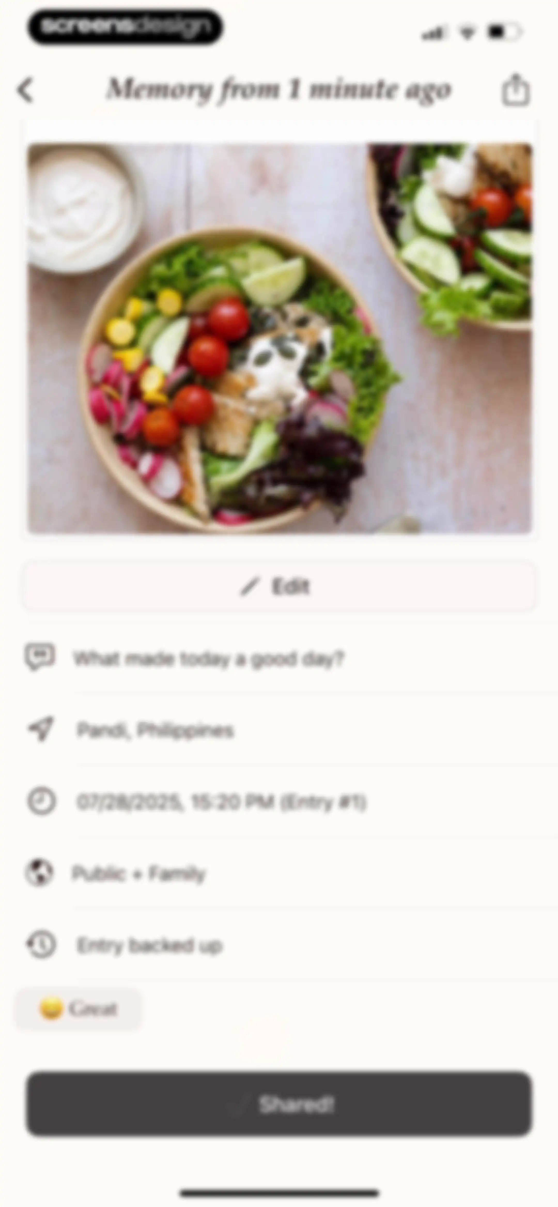 Gratitude Plus – Journal screen 79