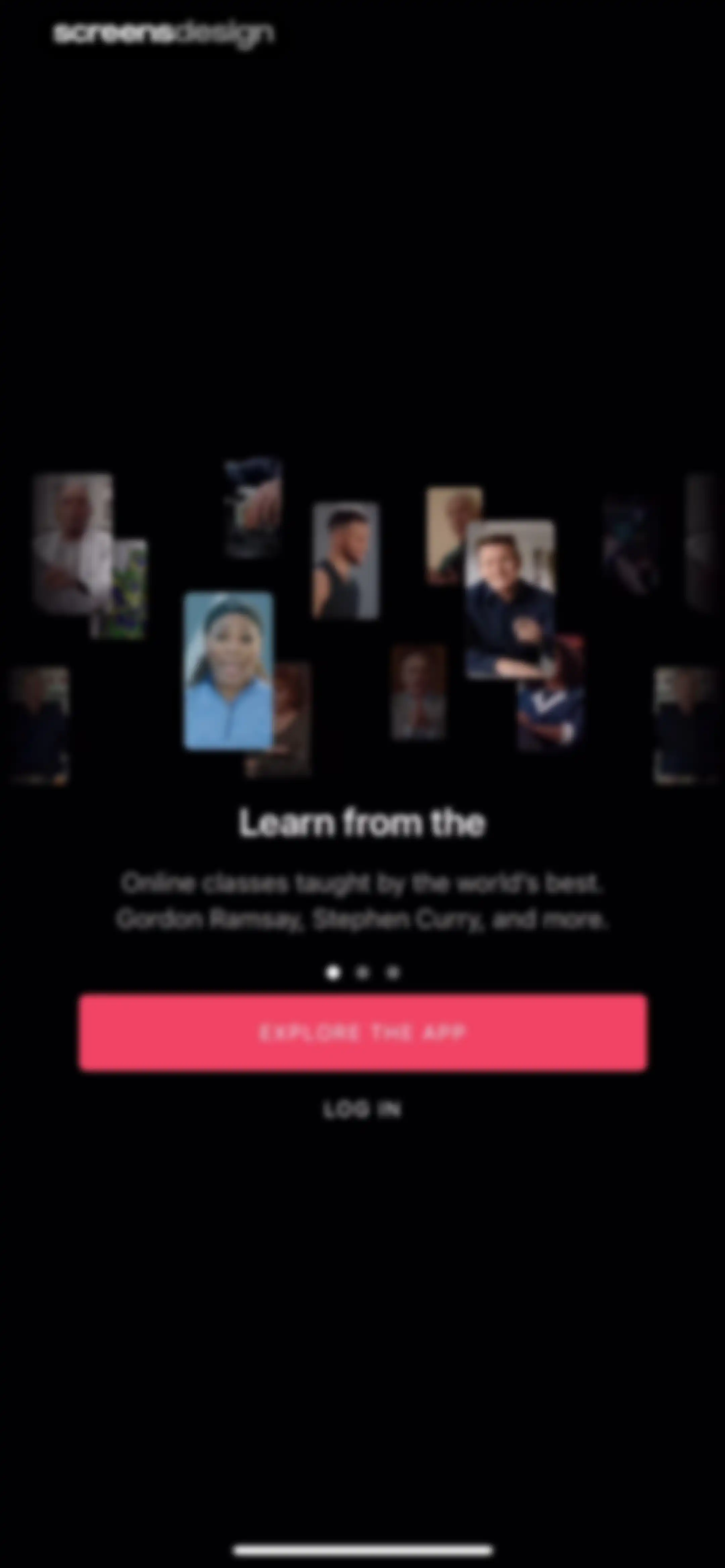 MasterClass: Online Classes screen 2