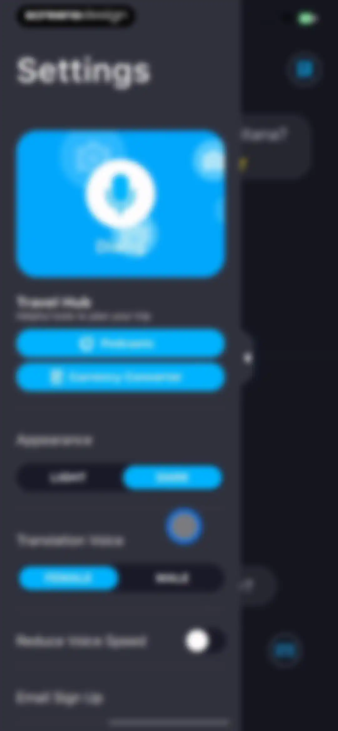 Dialog - Translate Speech screen 32