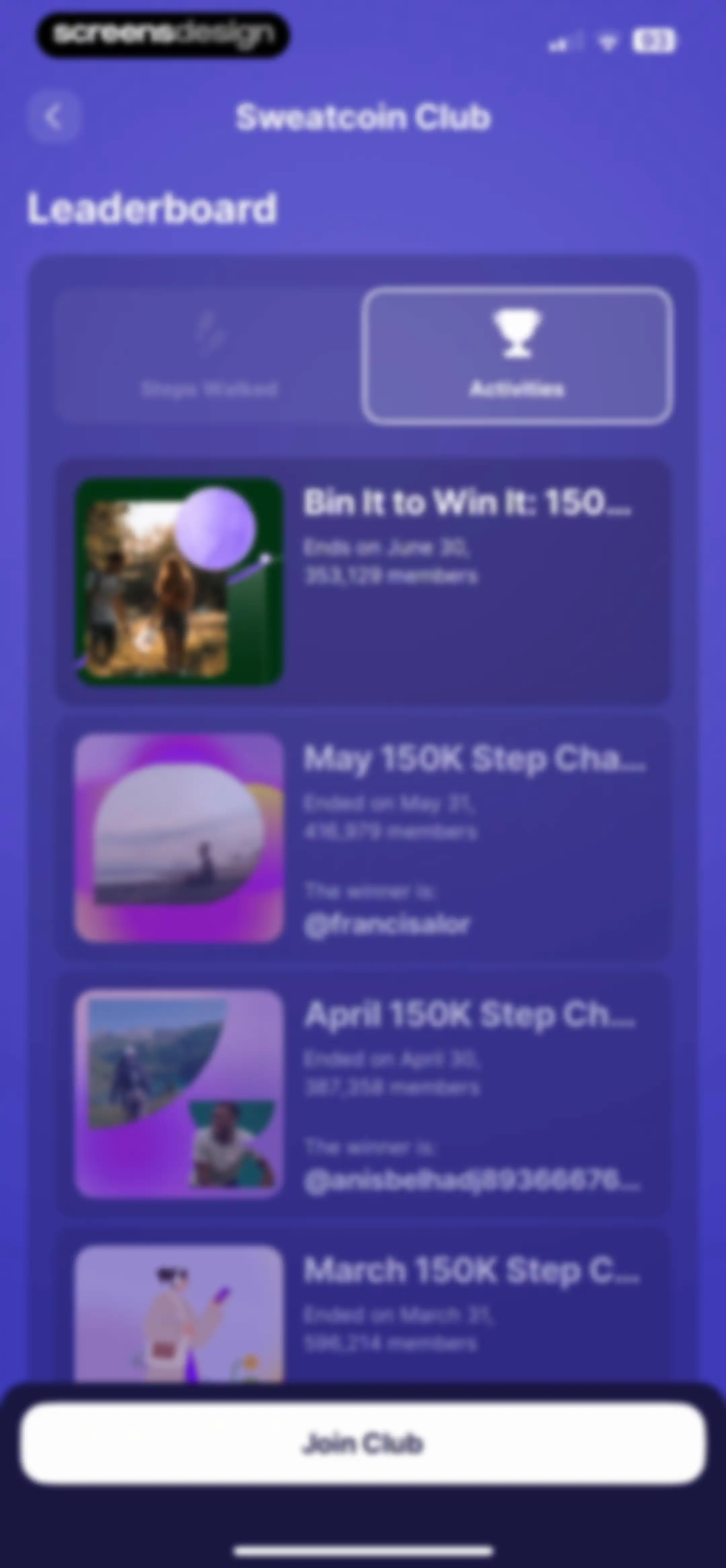 Sweatcoin Walking Step Counter screen 120