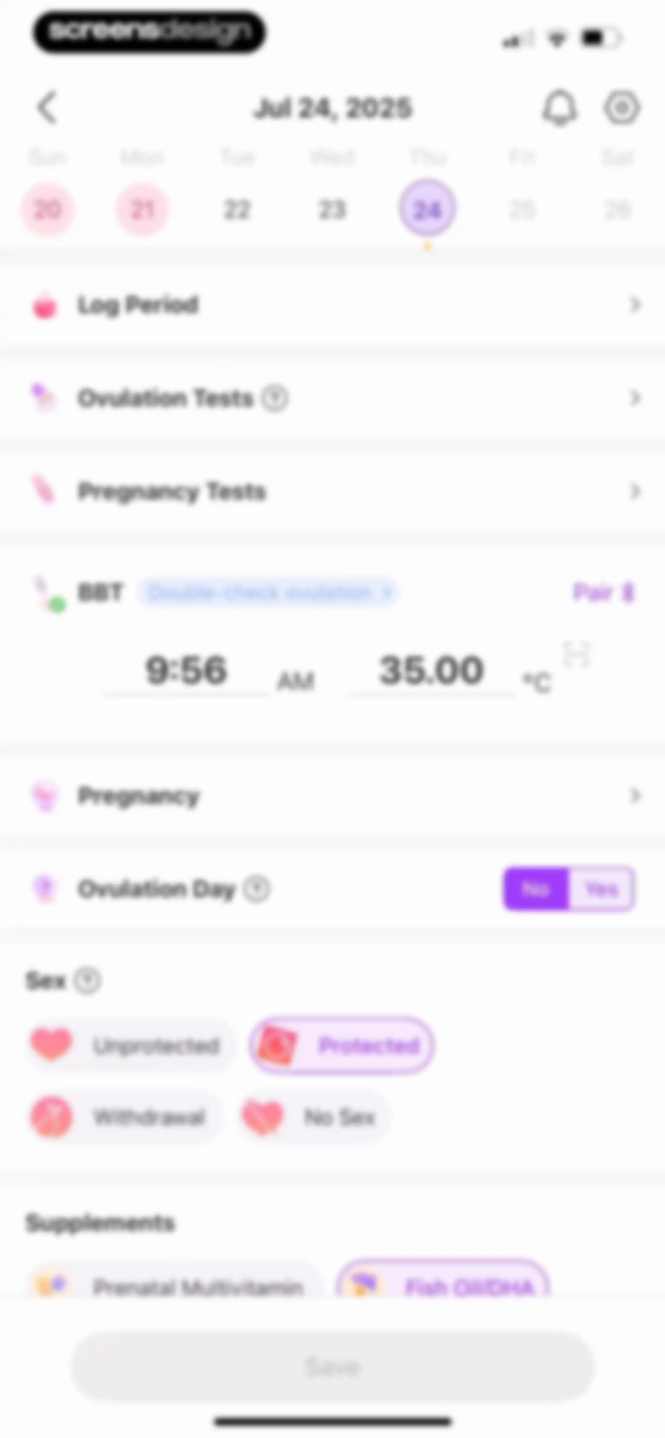 Premom-Ovulation Tracker, PCOS screen 106