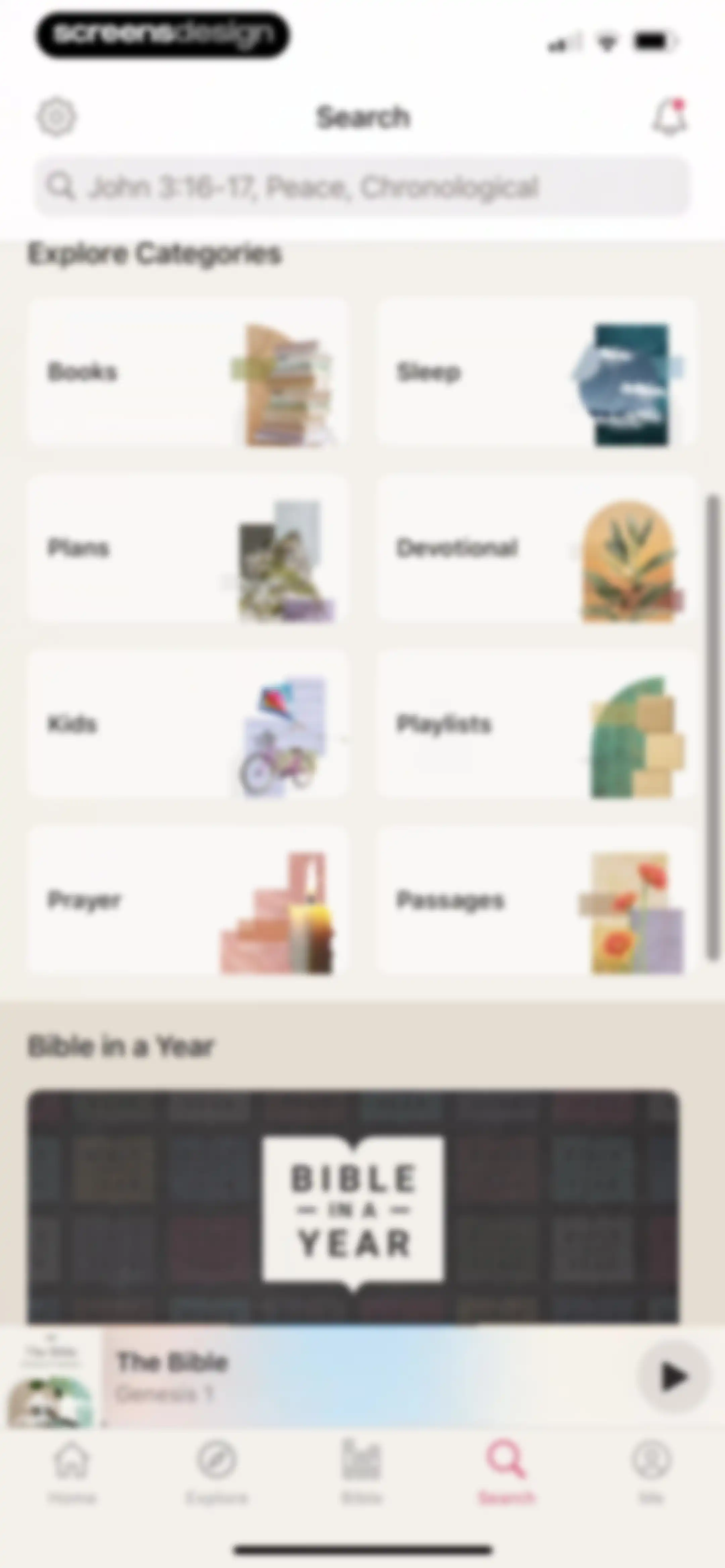 Dwell: Audio Bible screen 86