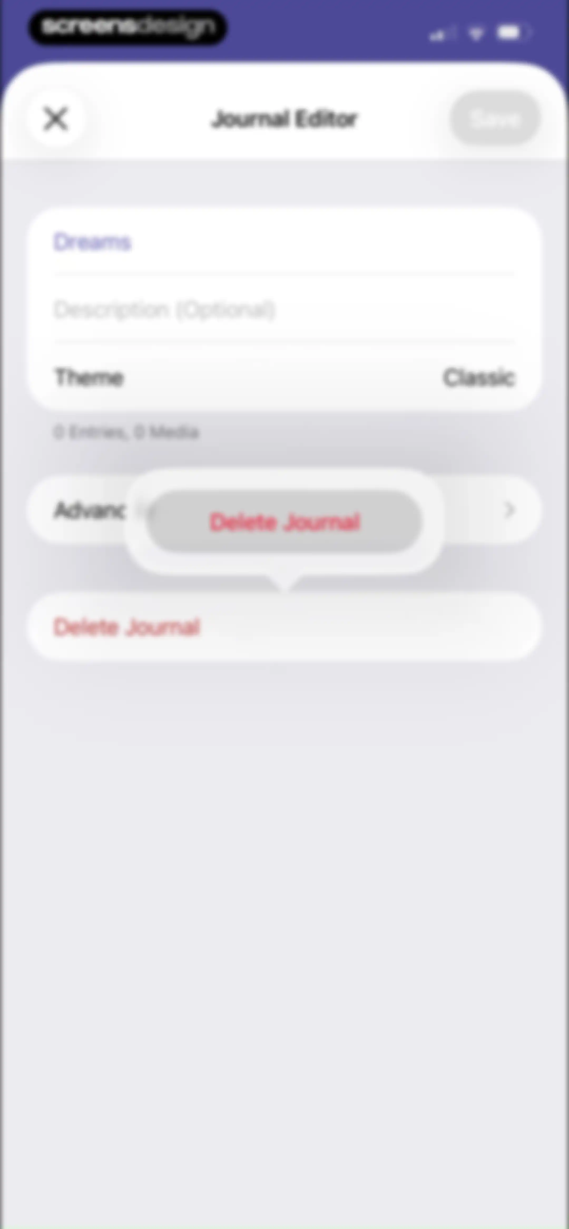 Day One: Daily Journal & Diary screen 75