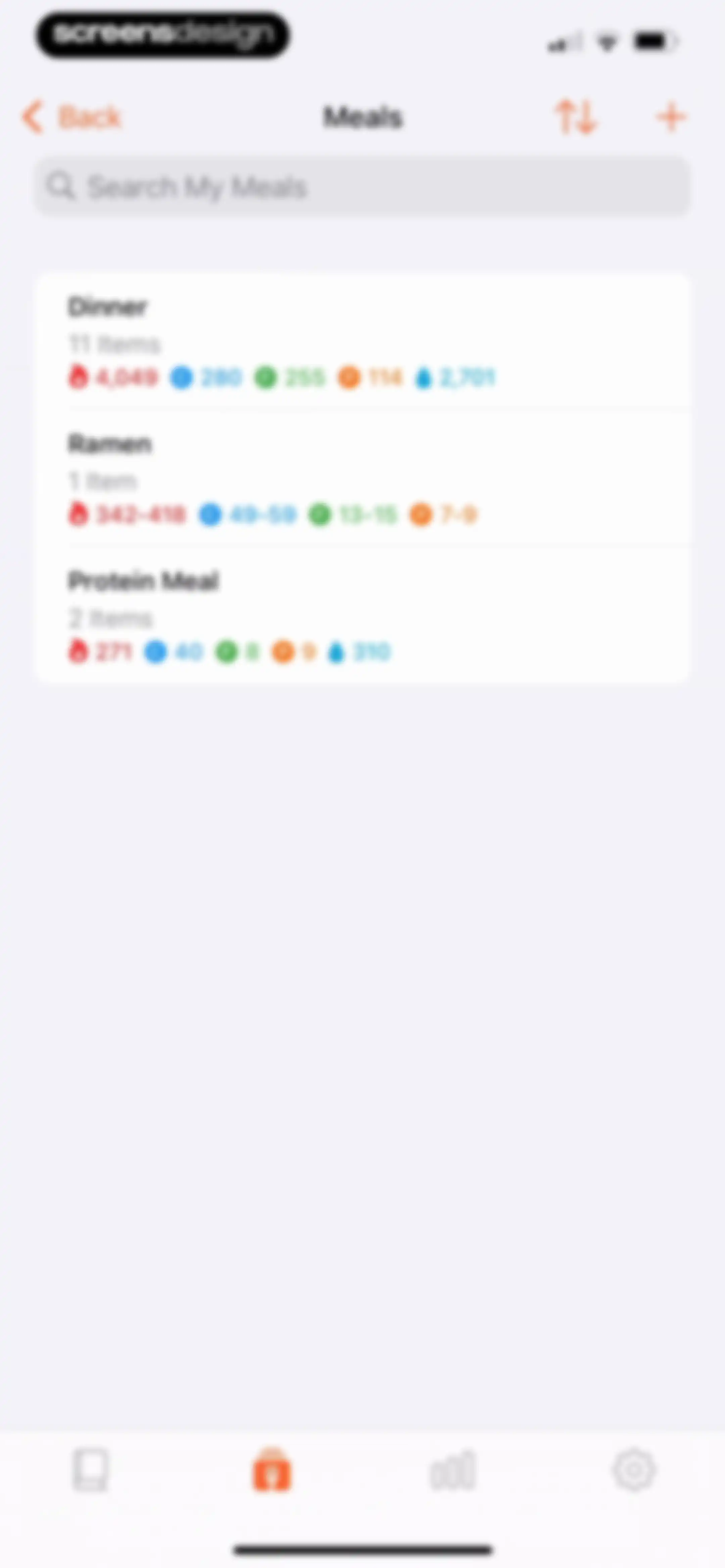 Nutrition Tracker: Foodnoms screen 163