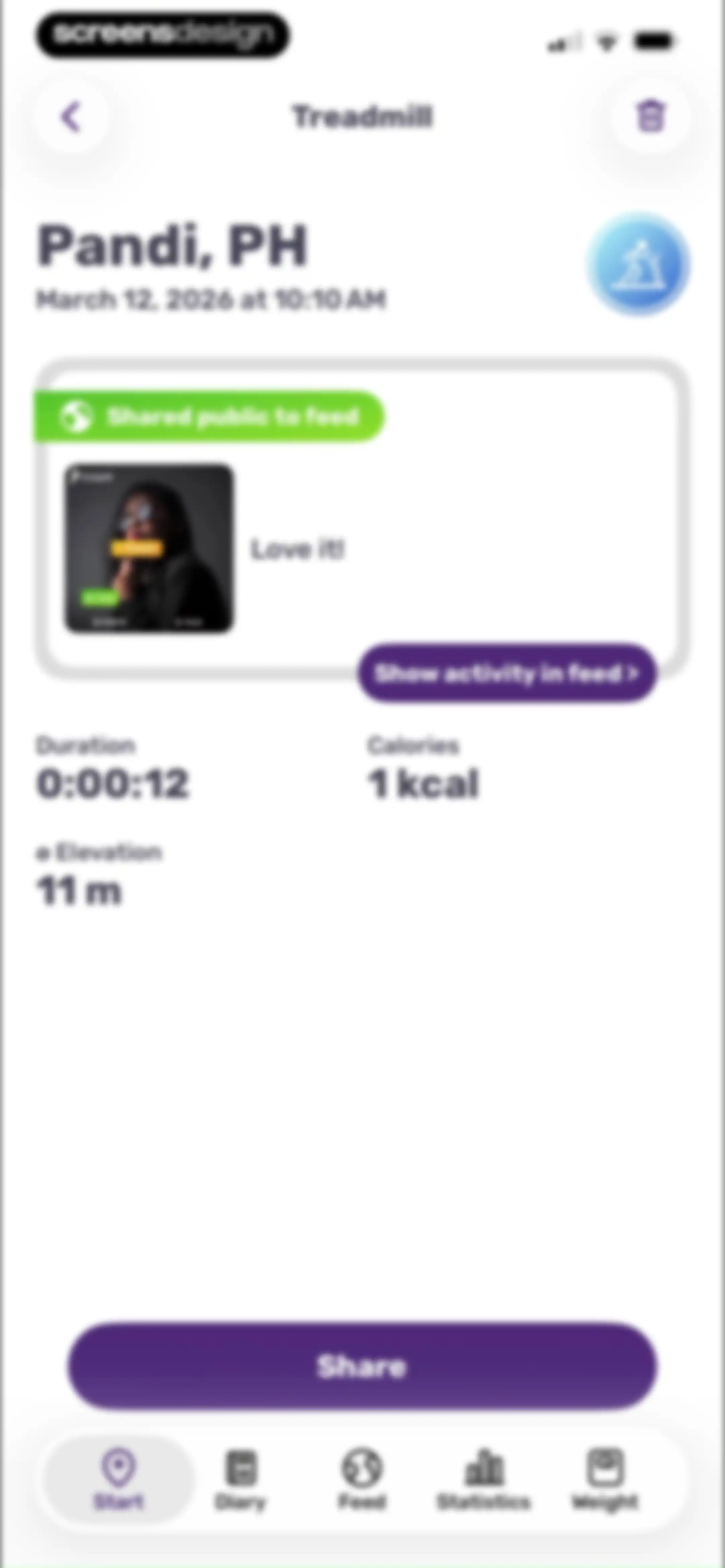 Running Tracker App – FITAPP screen 58
