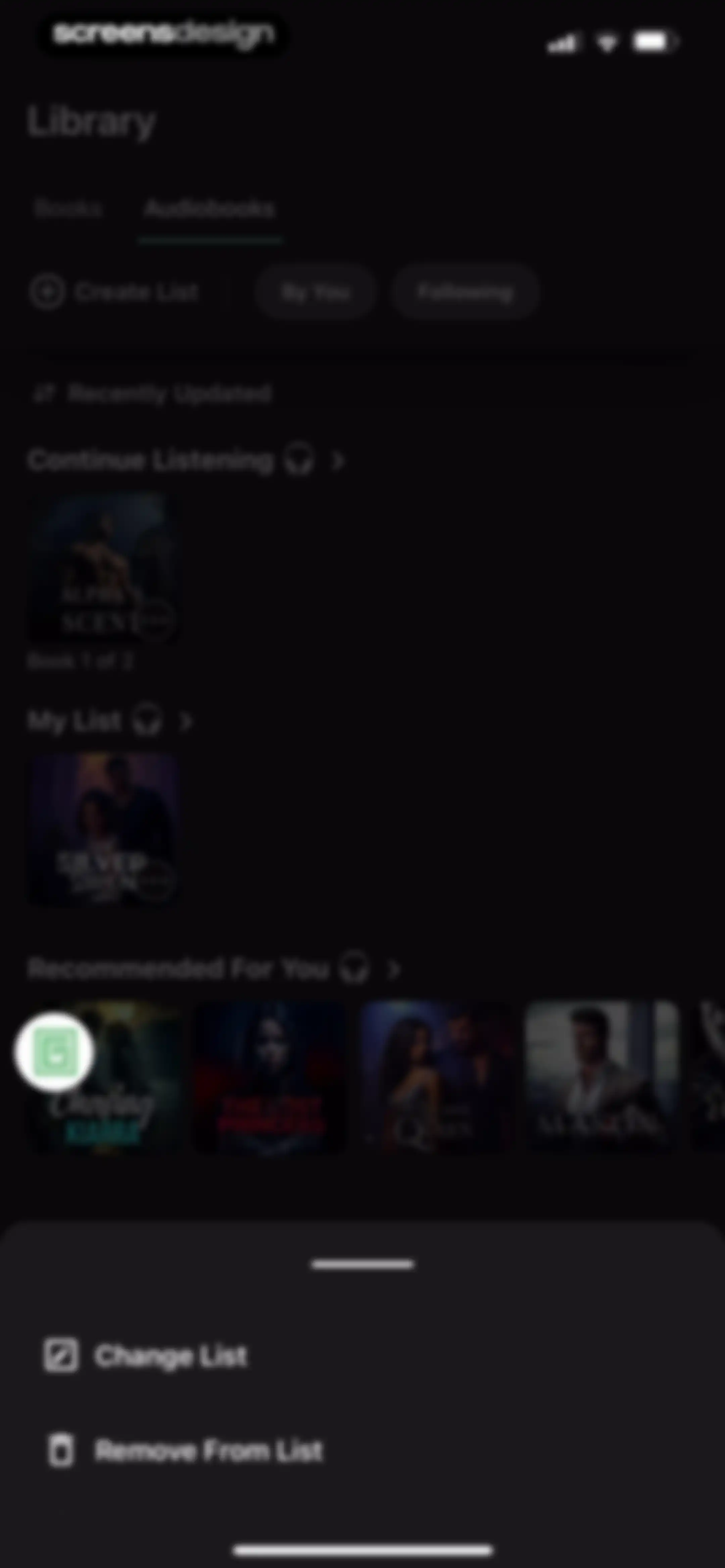 Galatea: Books & Audiobooks screen 90